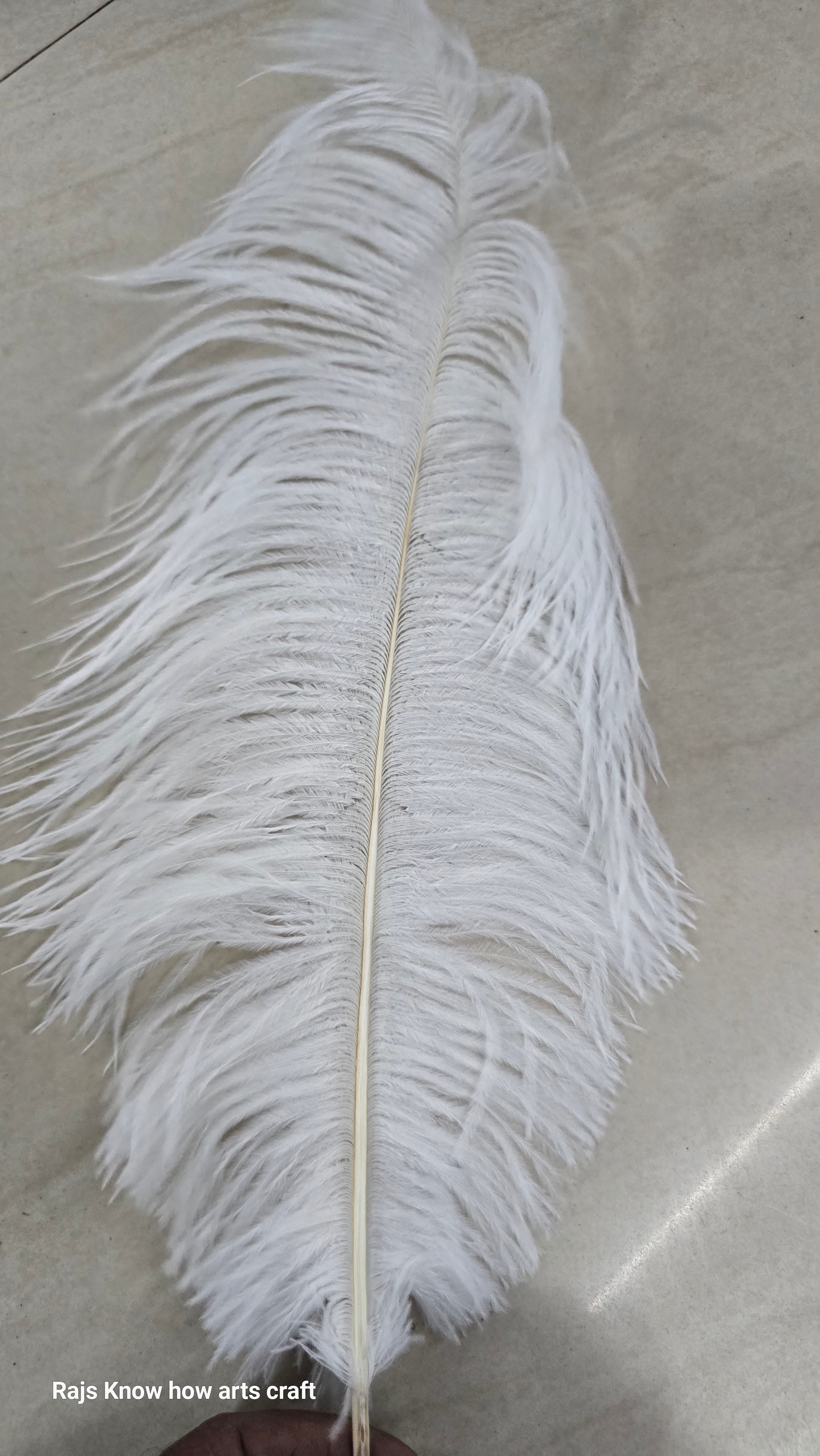 Artificial Ostrich Feather big 1 piece