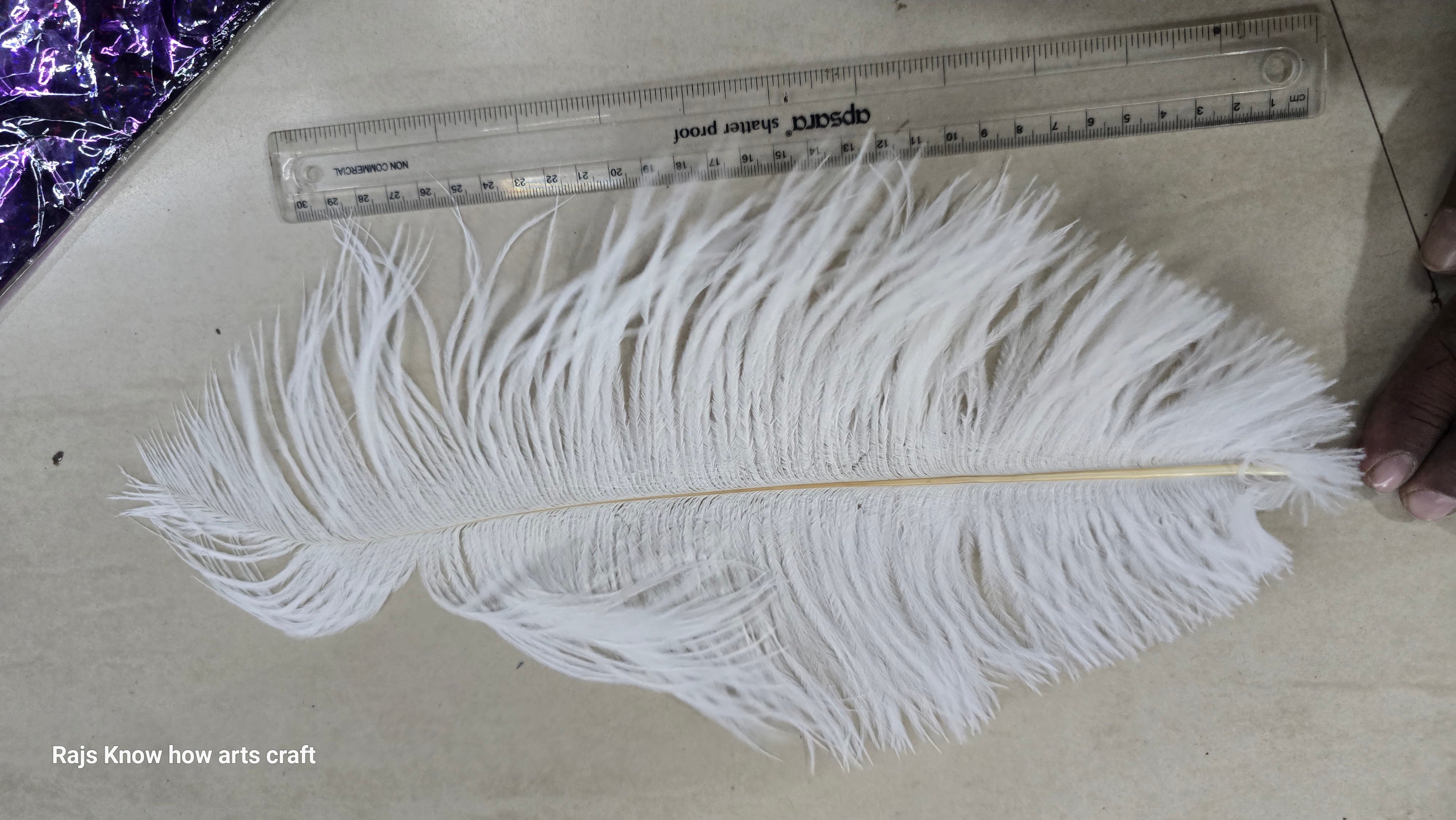 Artificial Ostrich Feather big 1 piece