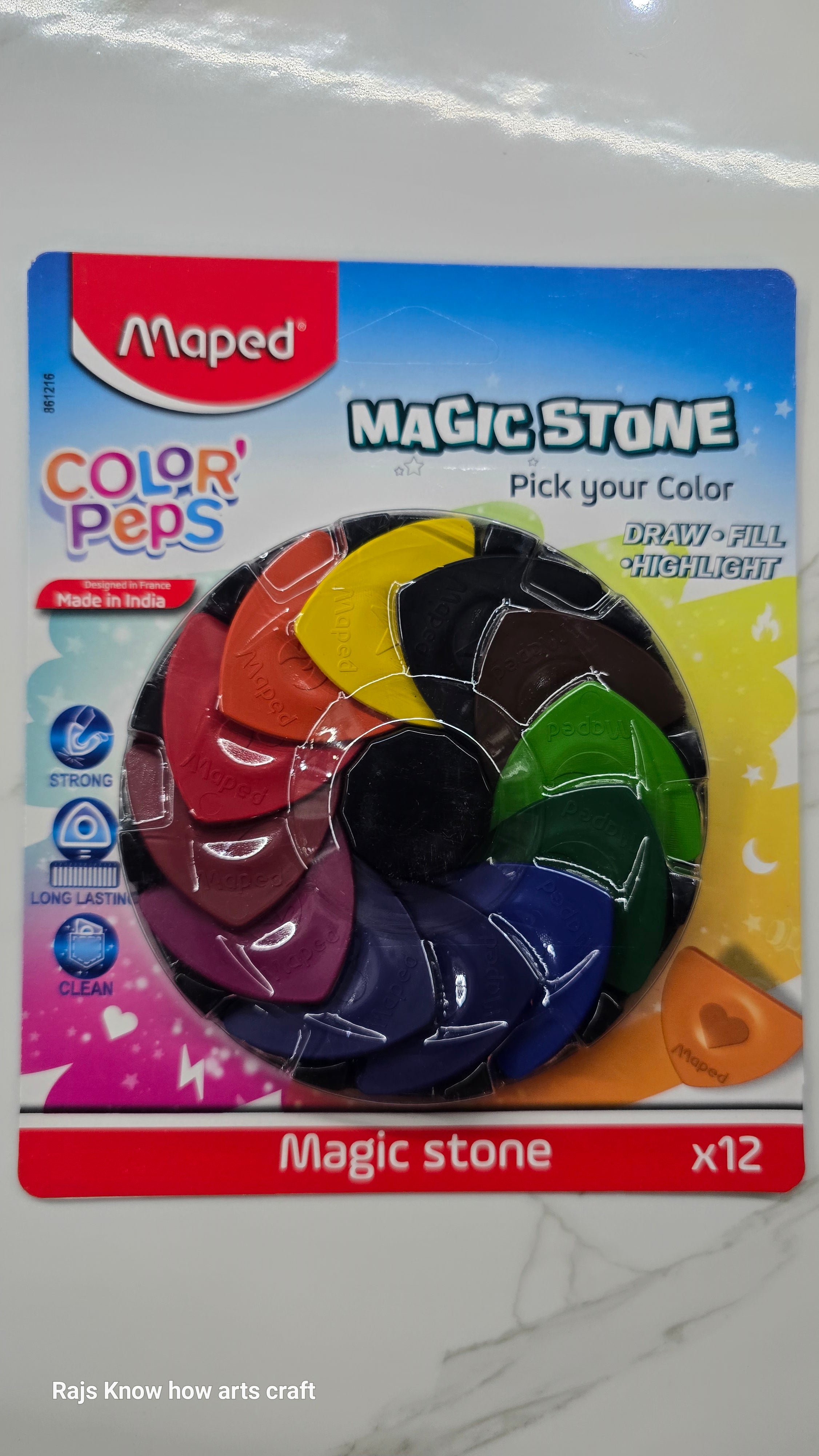 Maped magic stone pick your color-1piece