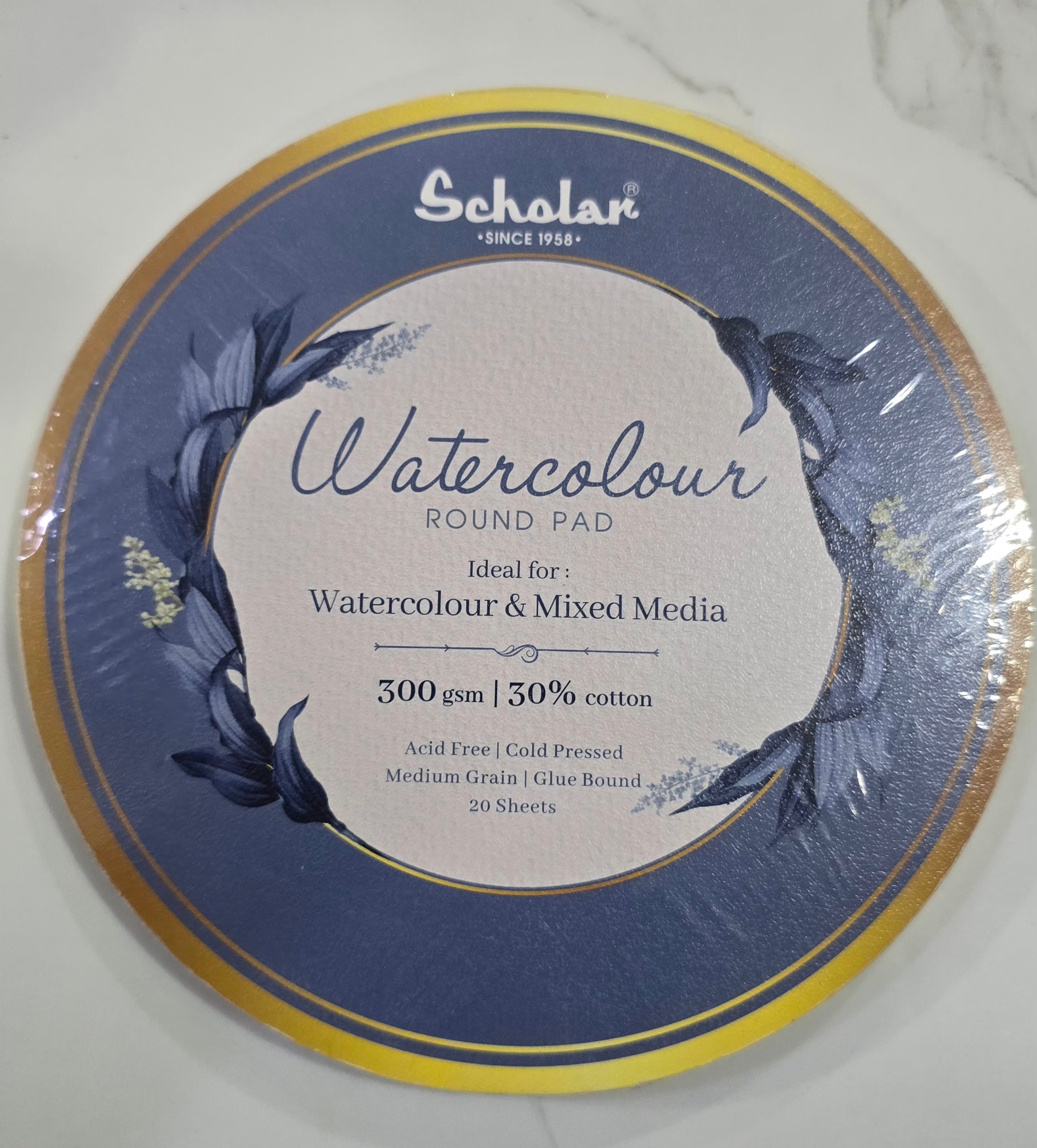 Watercolor round pad 300gsm 20 sheet with shipping