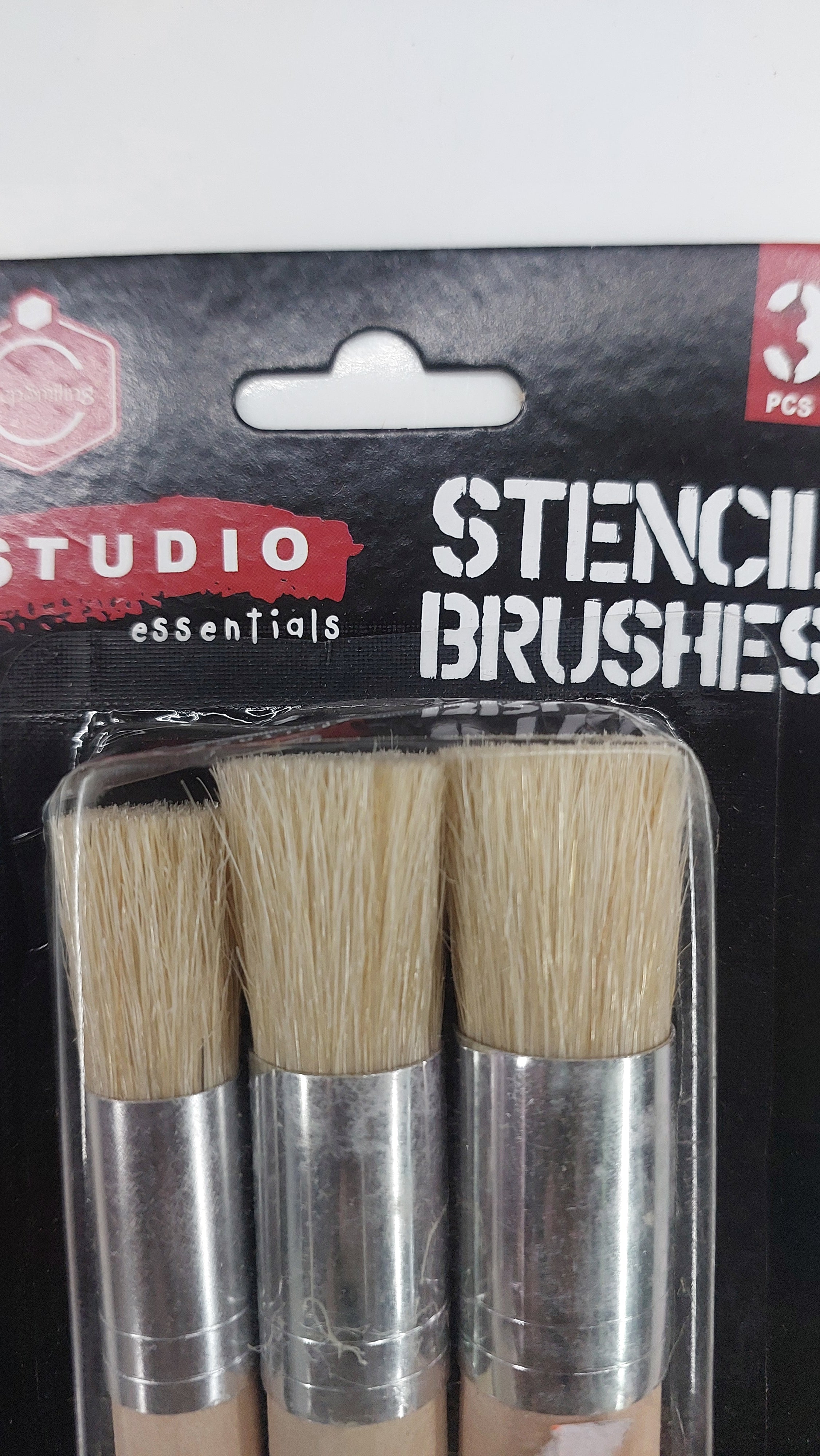 Stencil brushes set of 3-studio essential