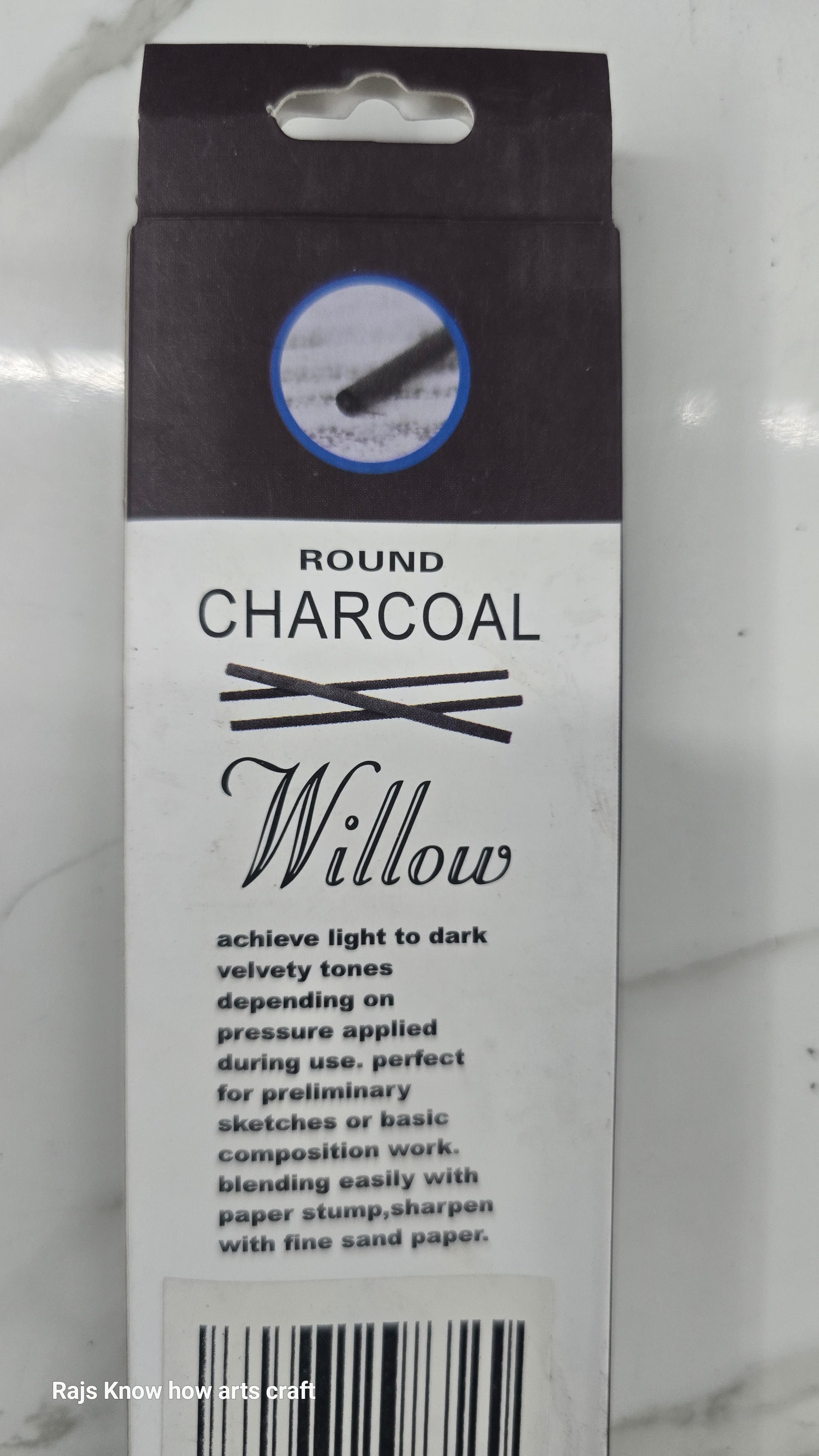 Willow charcoal pencil set of 10 piece