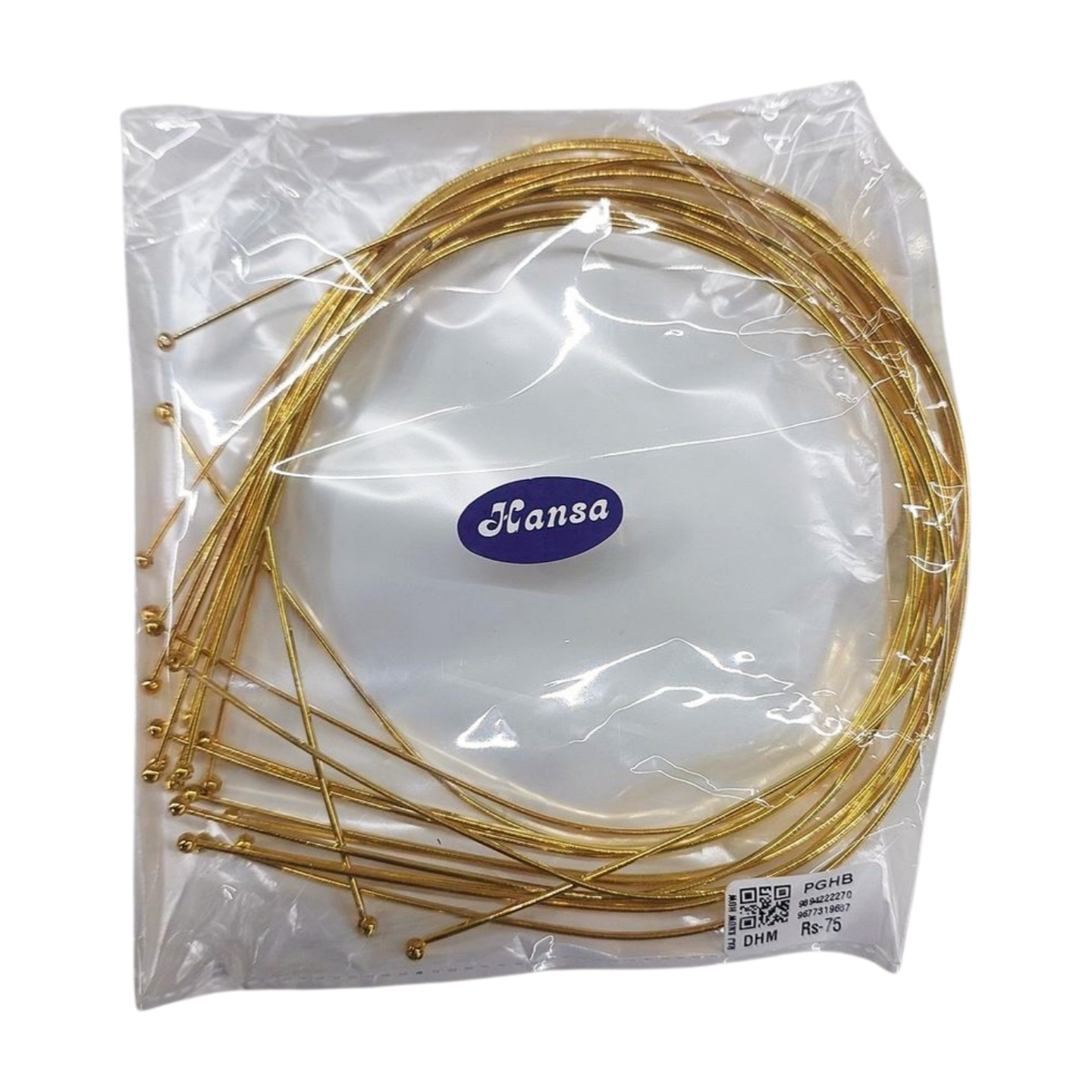 Gold plain HAIR BAND 10PCS-pghb