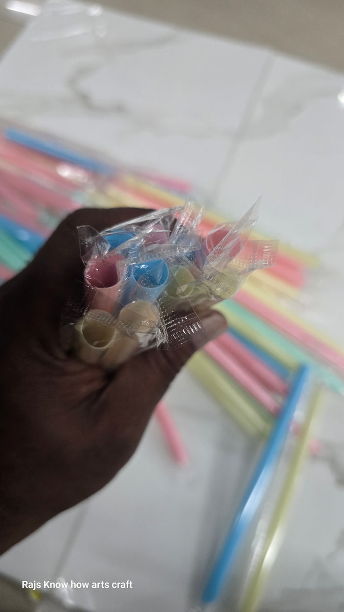 Large plastic straw 80 piece pack – KnowHowArtCraft