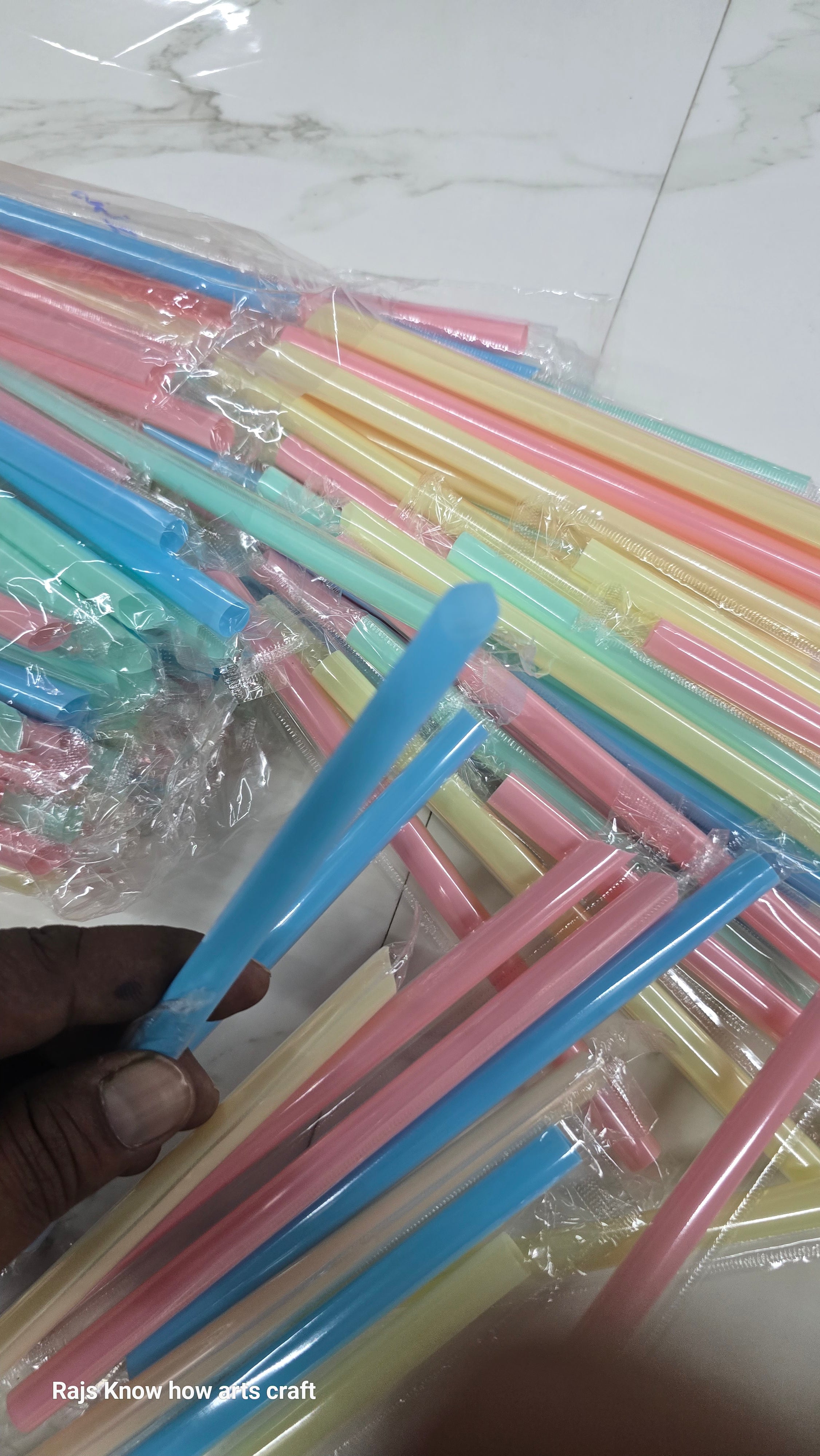 Large plastic straw 80 piece pack