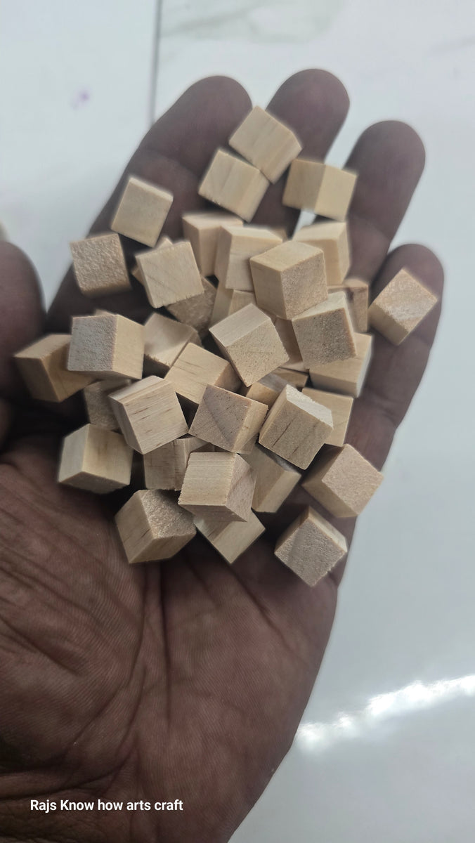 Pine wood block cubes for crafts – KnowHowArtCraft