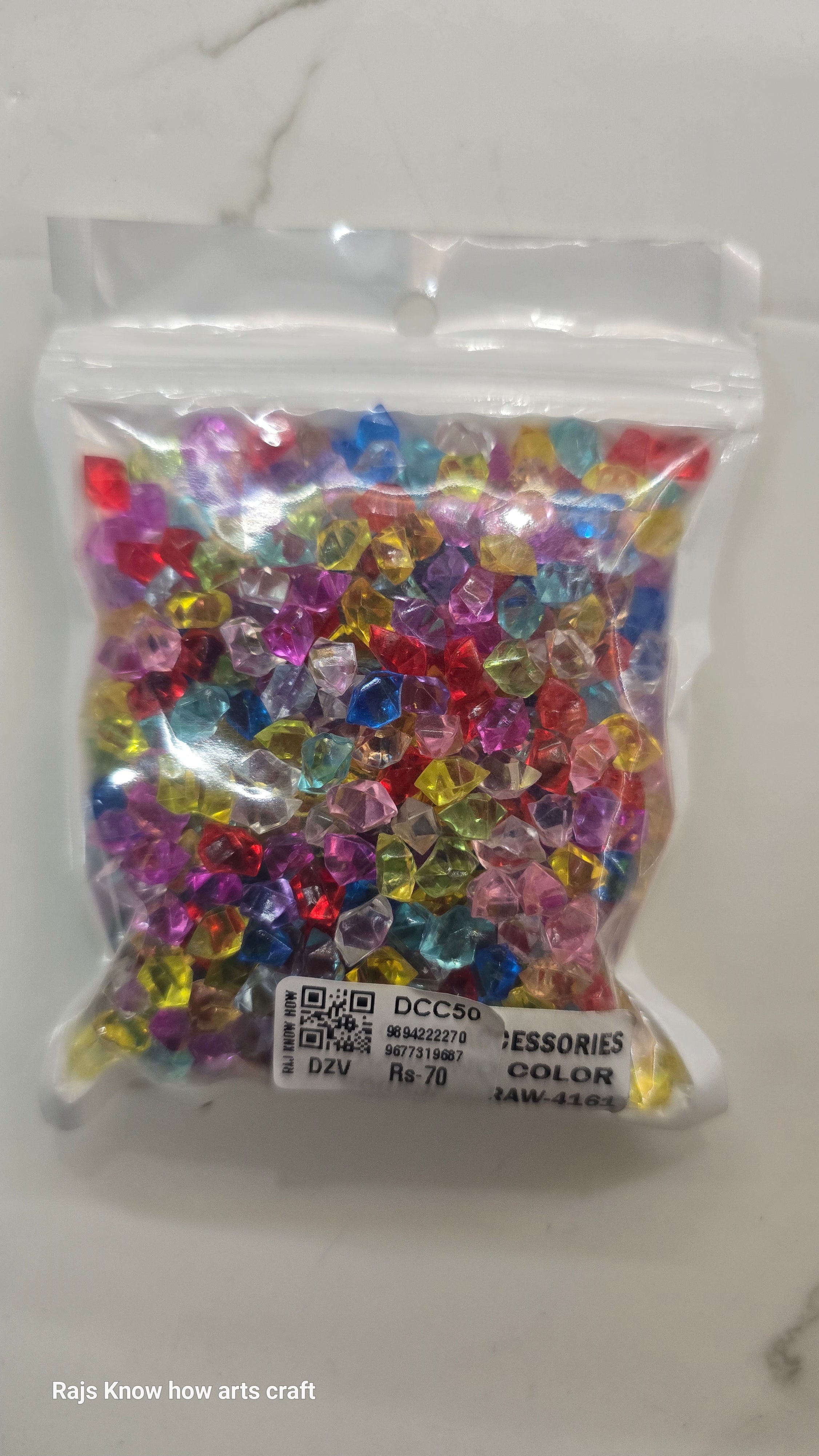 DIAMOND multicolor TRANSPARENT STONE-Dcc50