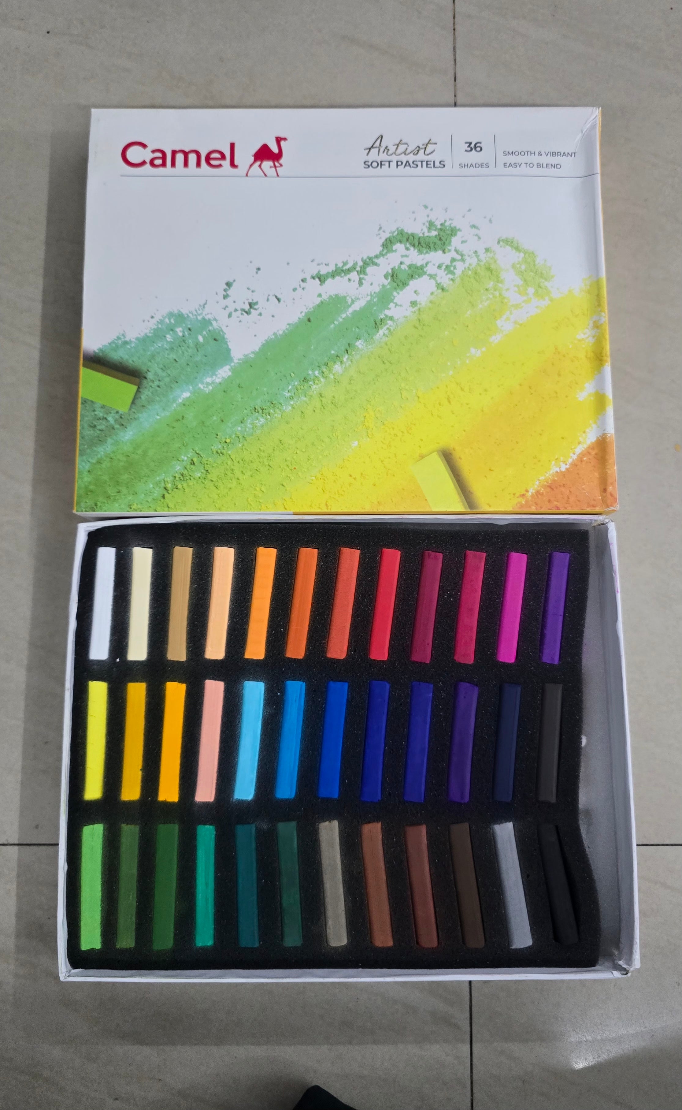 Camel Artist soft pastels 36 shades (free shipping only this product )