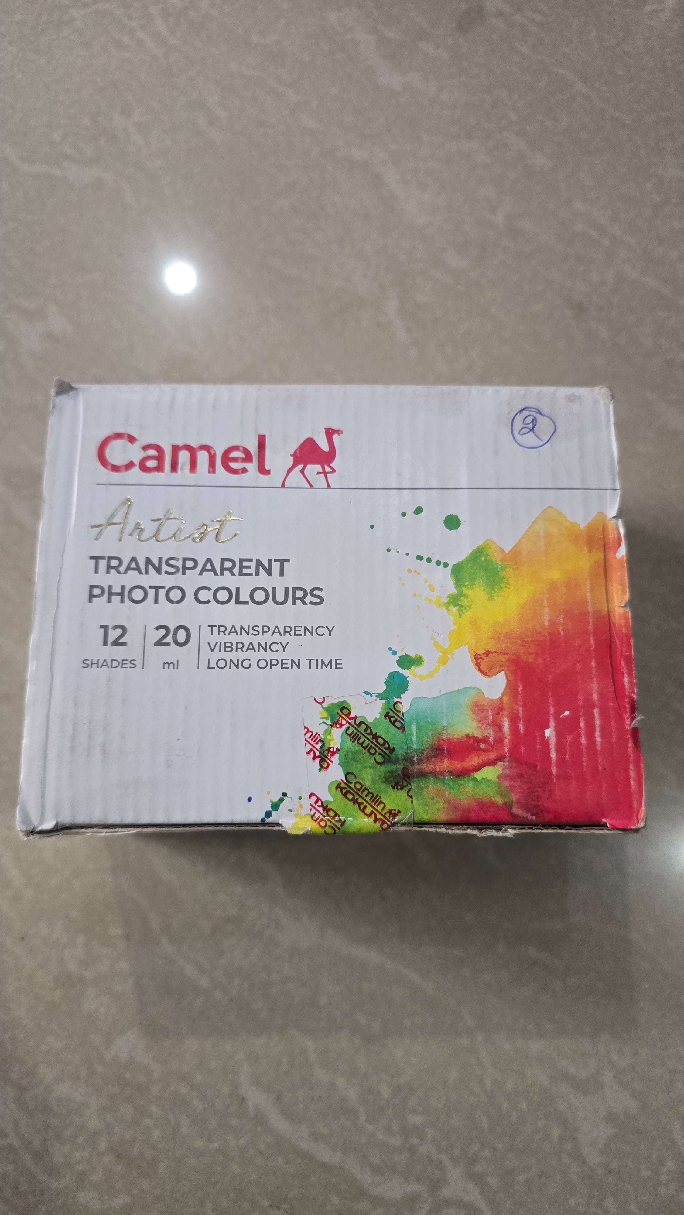 Transparent photo colours camlin 12 shade pack