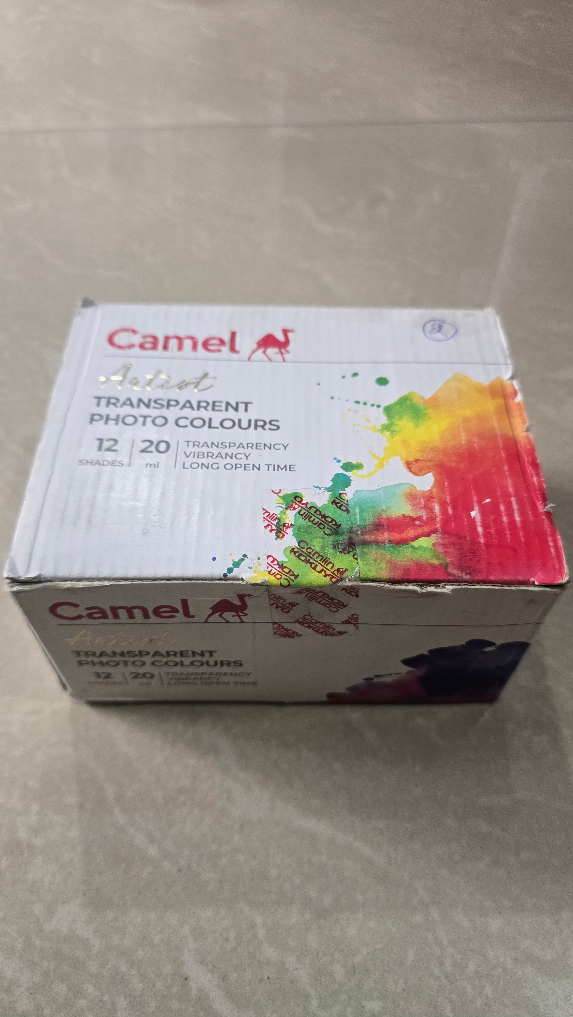 Transparent photo colours camlin 12 shade pack