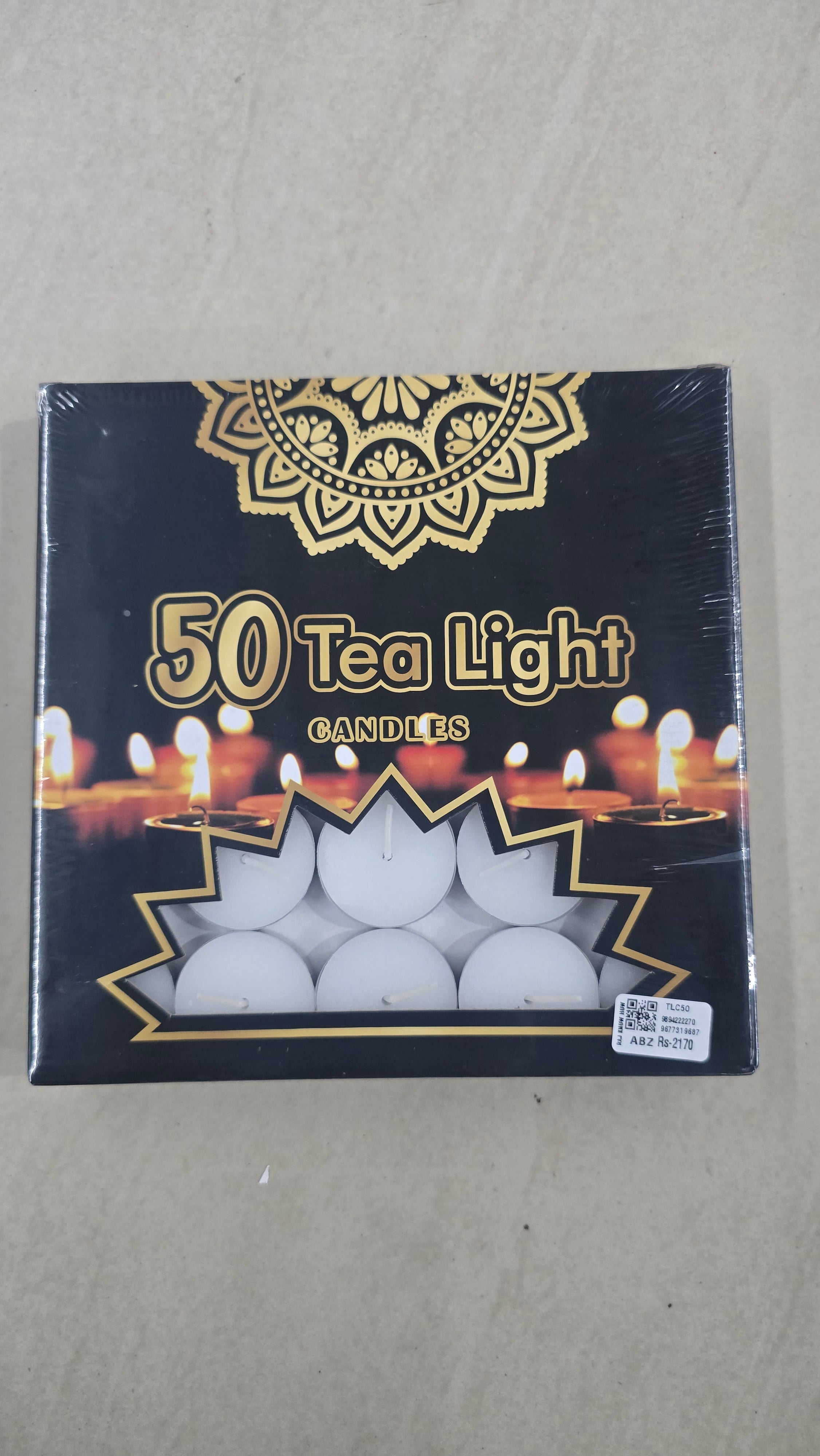 Tea light candles for light decoration