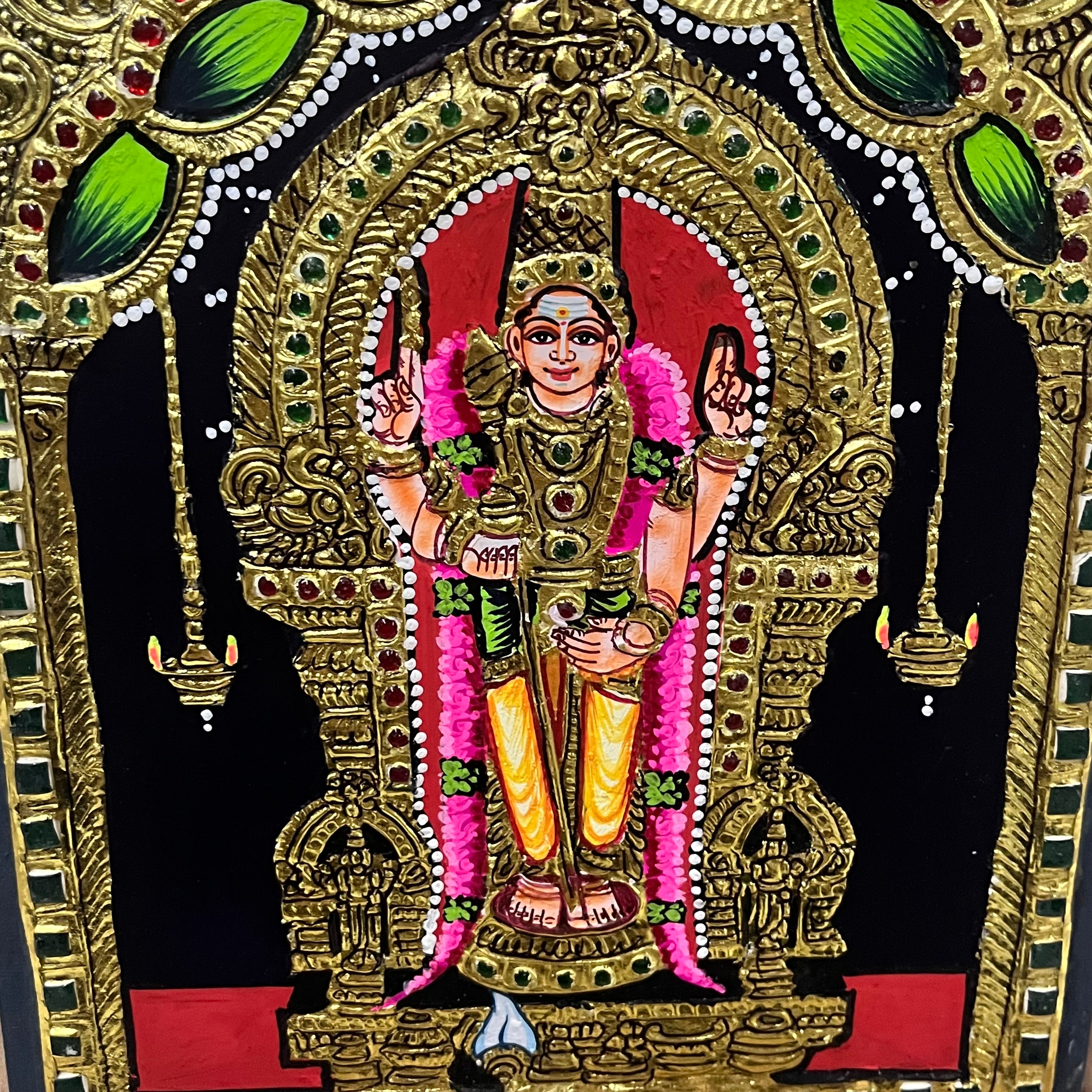 Murugan Tanjore painting 8x10(15days delivery form payment date)-1pack