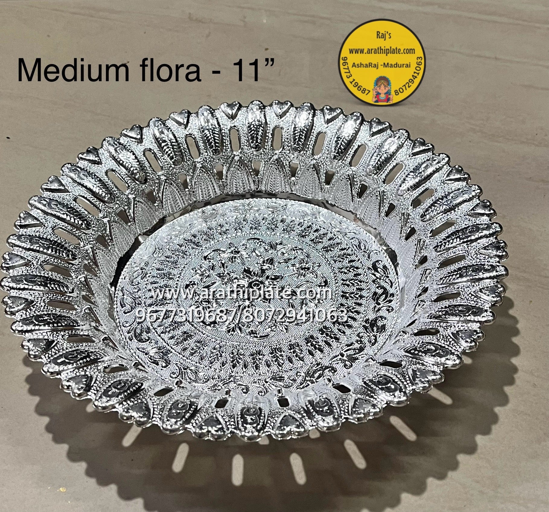 Medium Flora 11 inch  - MF11 -10 plates