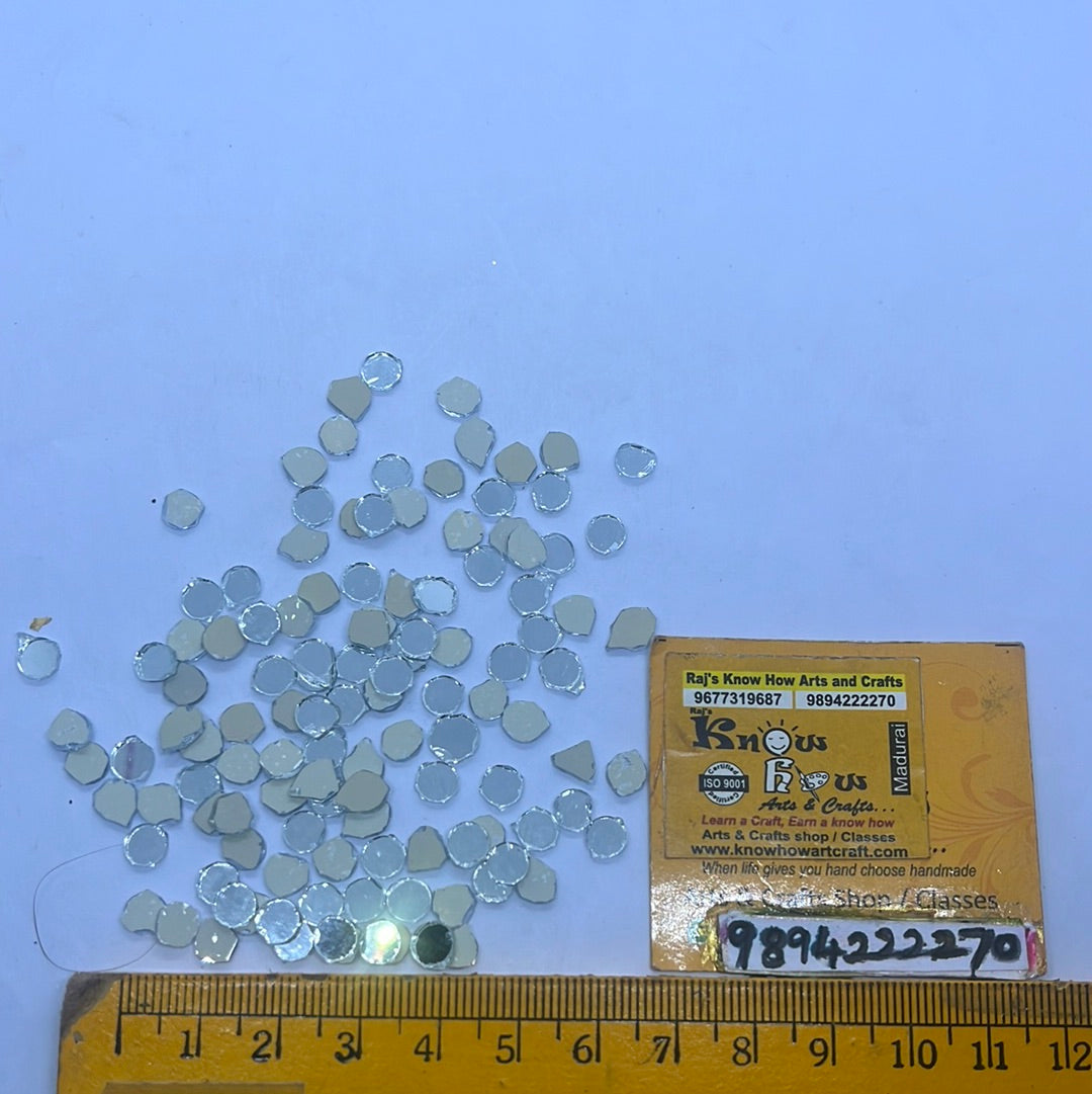 5mm Round mirror 50g in a pack