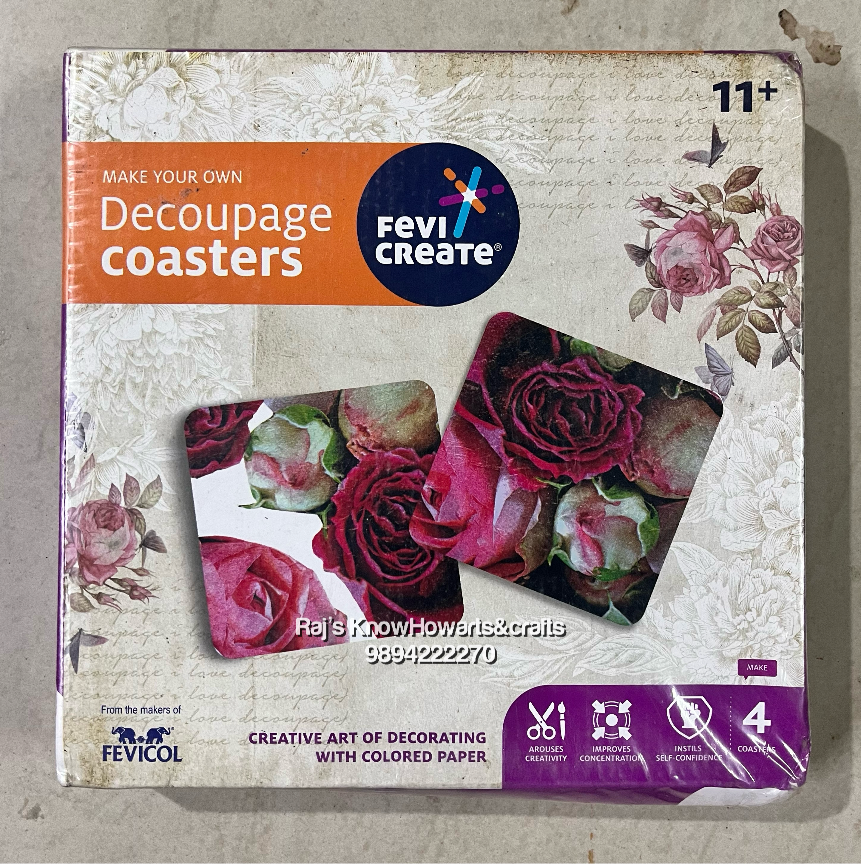 Decoupage coasters