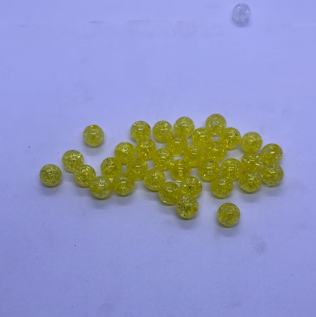 Acrylic  plastic   small beads -50g in a pack 3