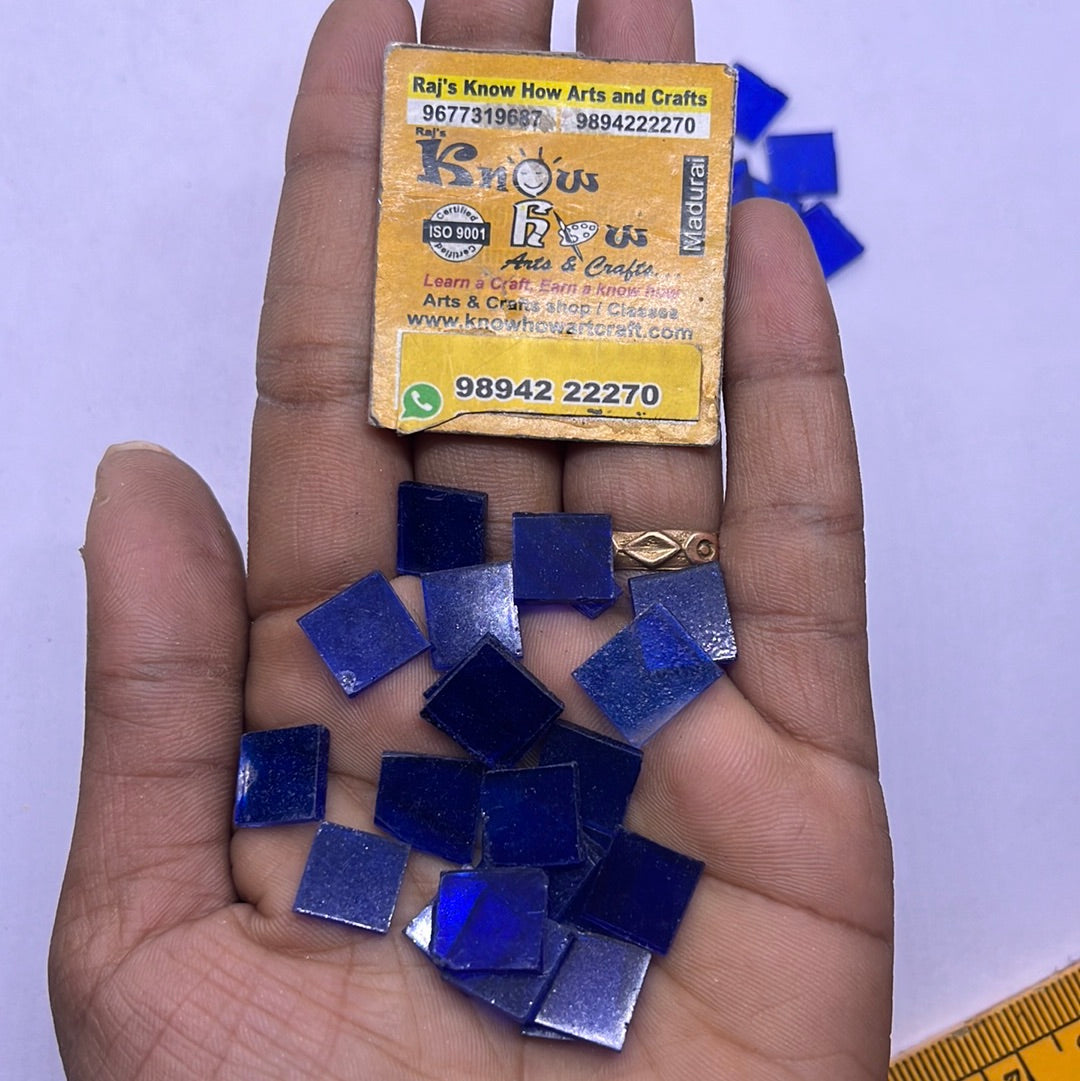 Stained glass mosaic Square 50g in a pack