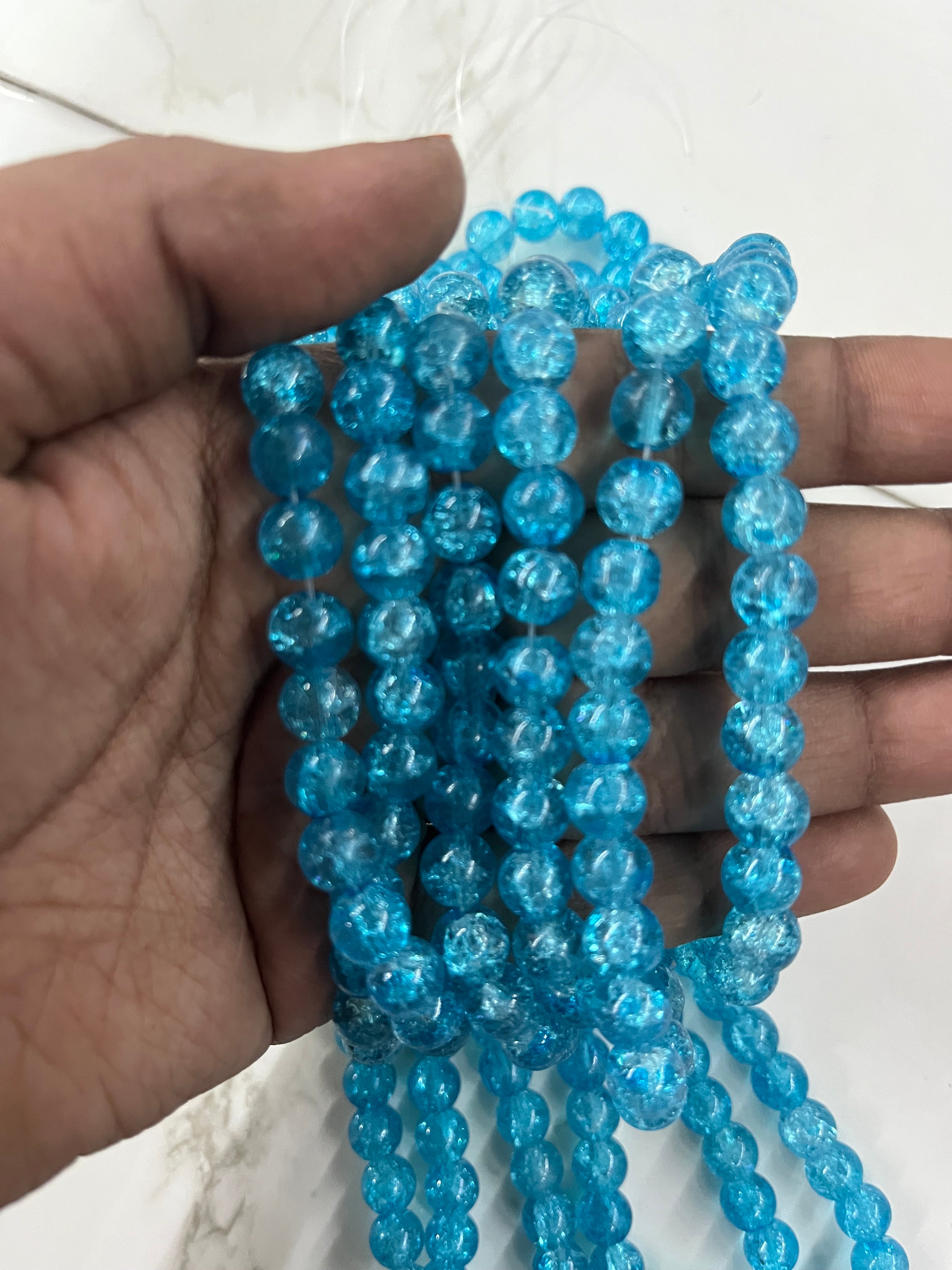 Crackle beads one line-1