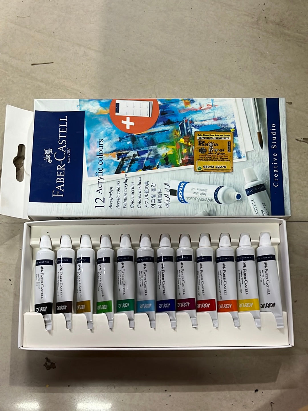 12 Acrylic Colours - Faber Castell