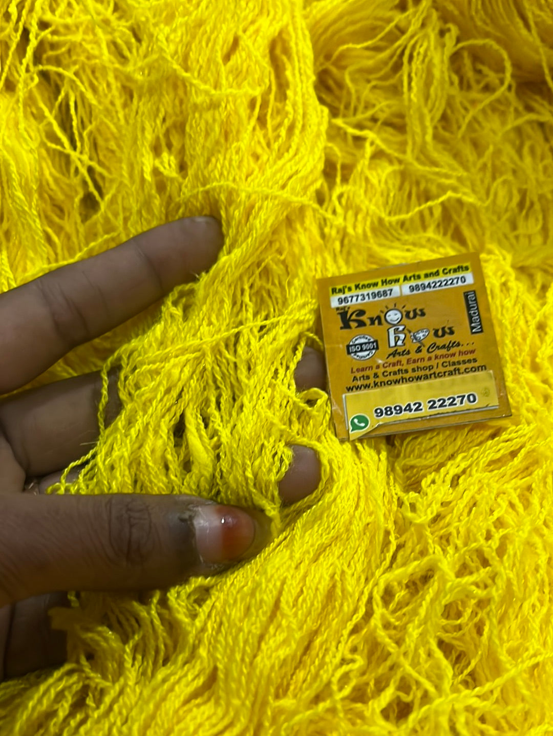 Lemon yellow Woolen thread - 200g