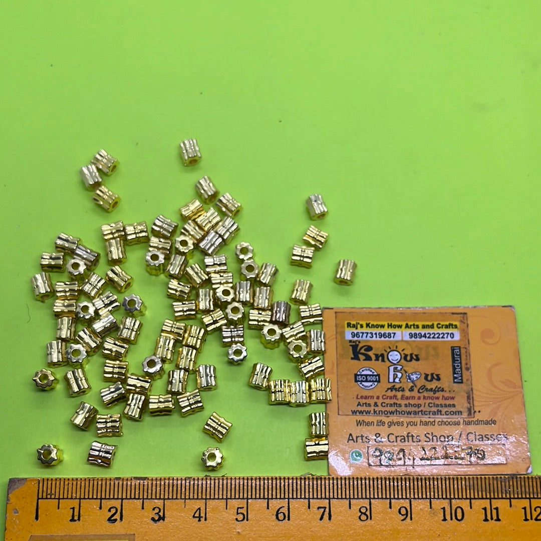 Gold spacer Bell beads more than 25pc