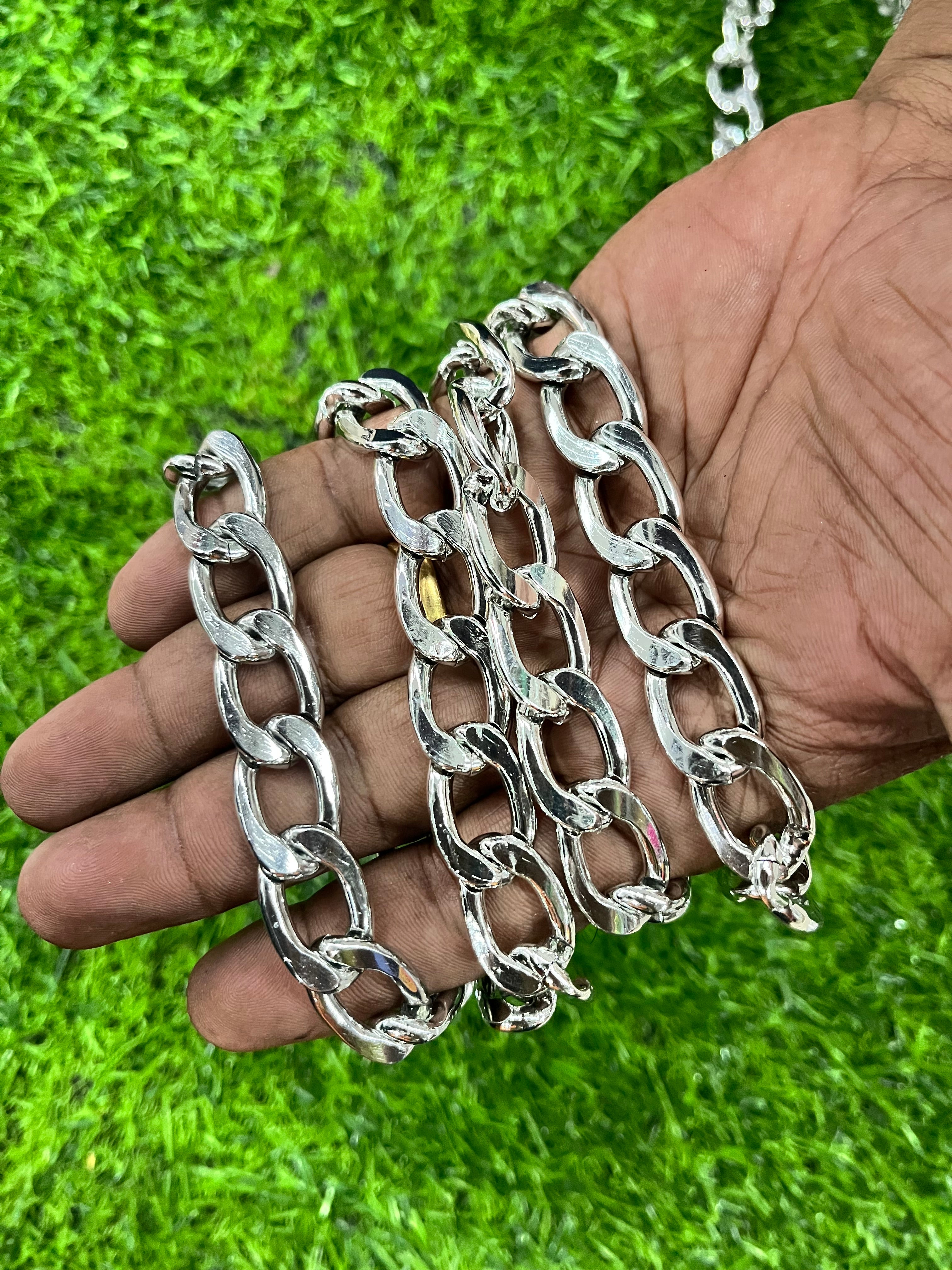 Men’s silver chain 1 meter