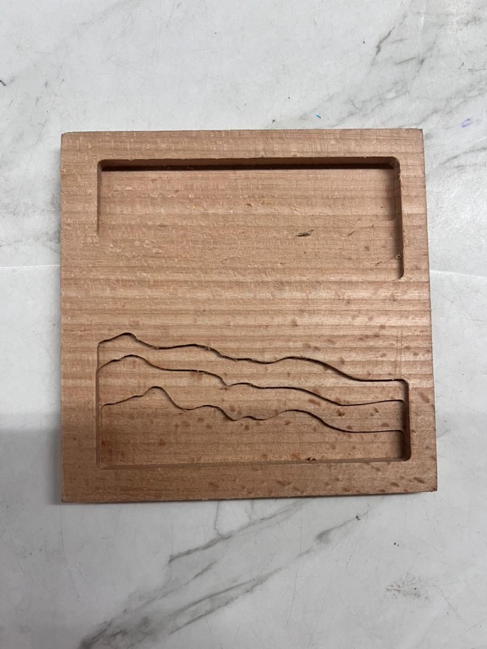 3d Wooden tea coaster-3DWTC (Assorted 2 piece )