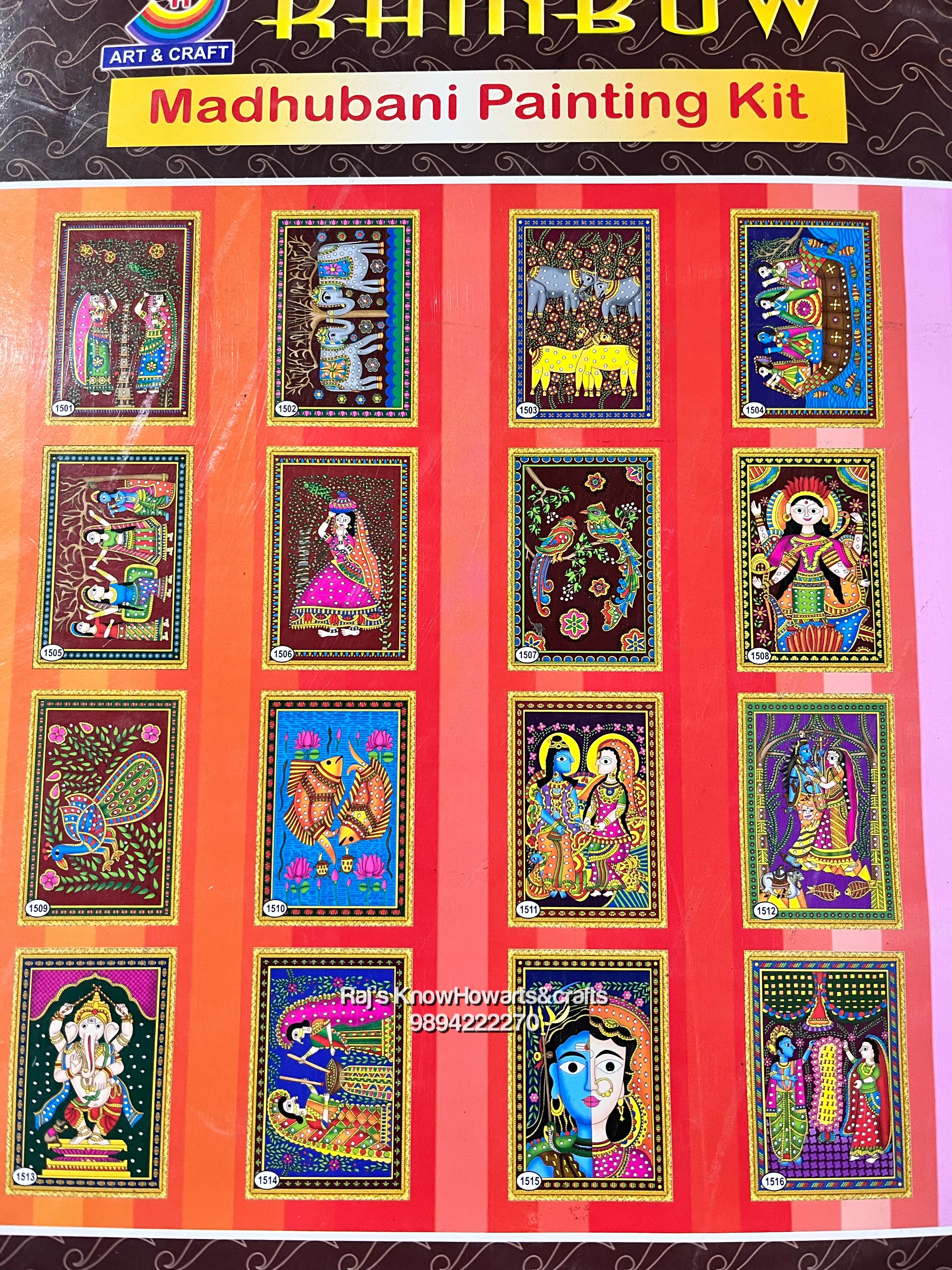 Rainbow Tanjore paintings