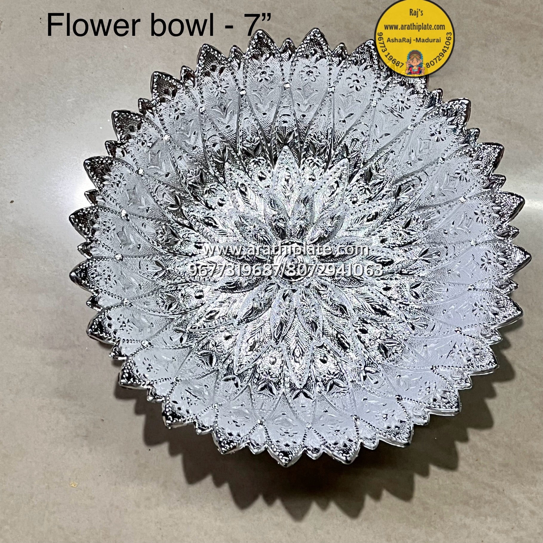 7 inch Flower Bowl FB-10 plates