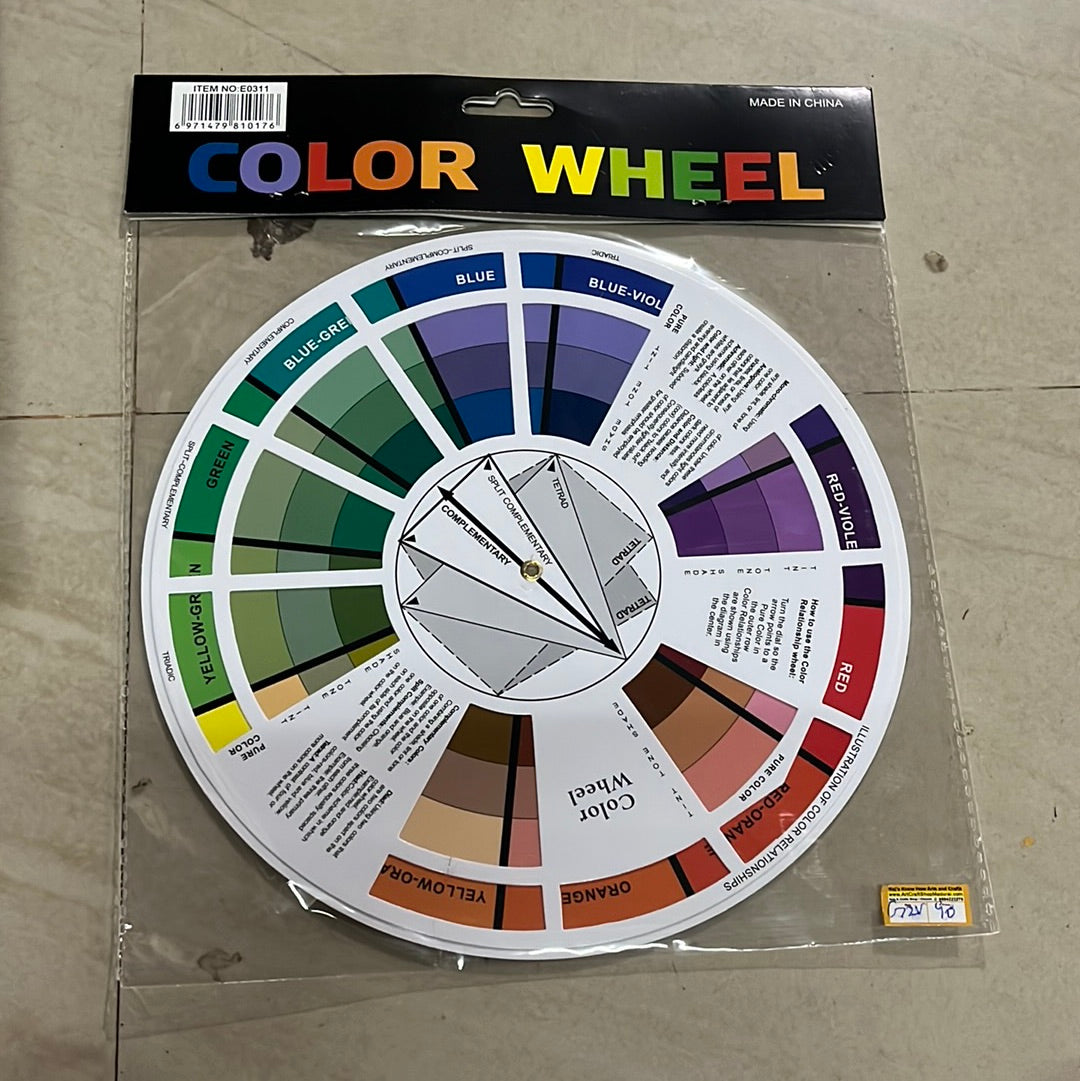 Artist color wheel big size mixing color