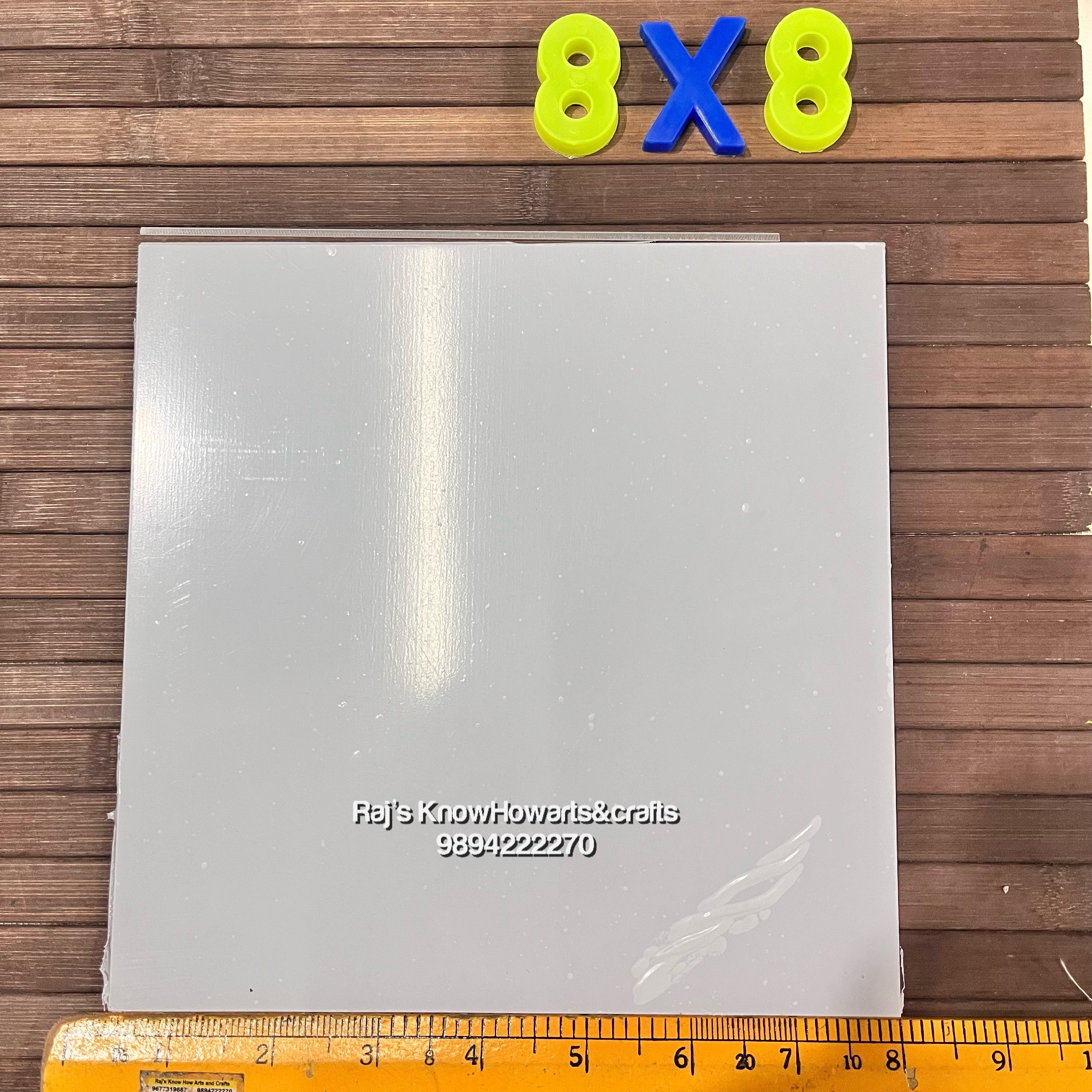 8*8 Acrylic square Transparent sheets