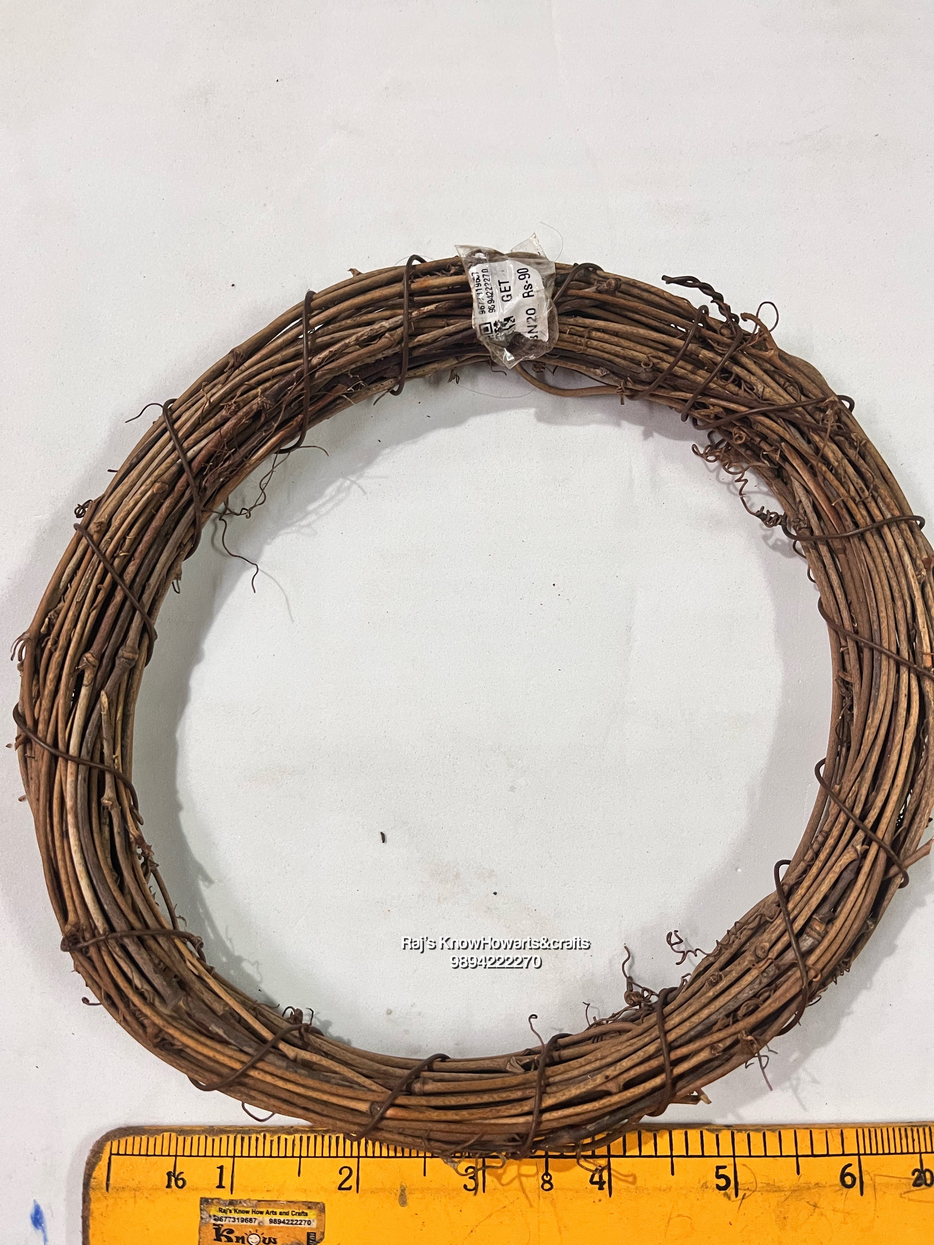 Bamboo Brown wreath 8”