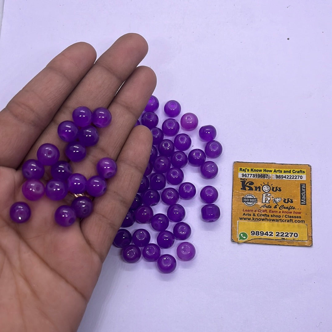 4mm round small beads 50g in a pack