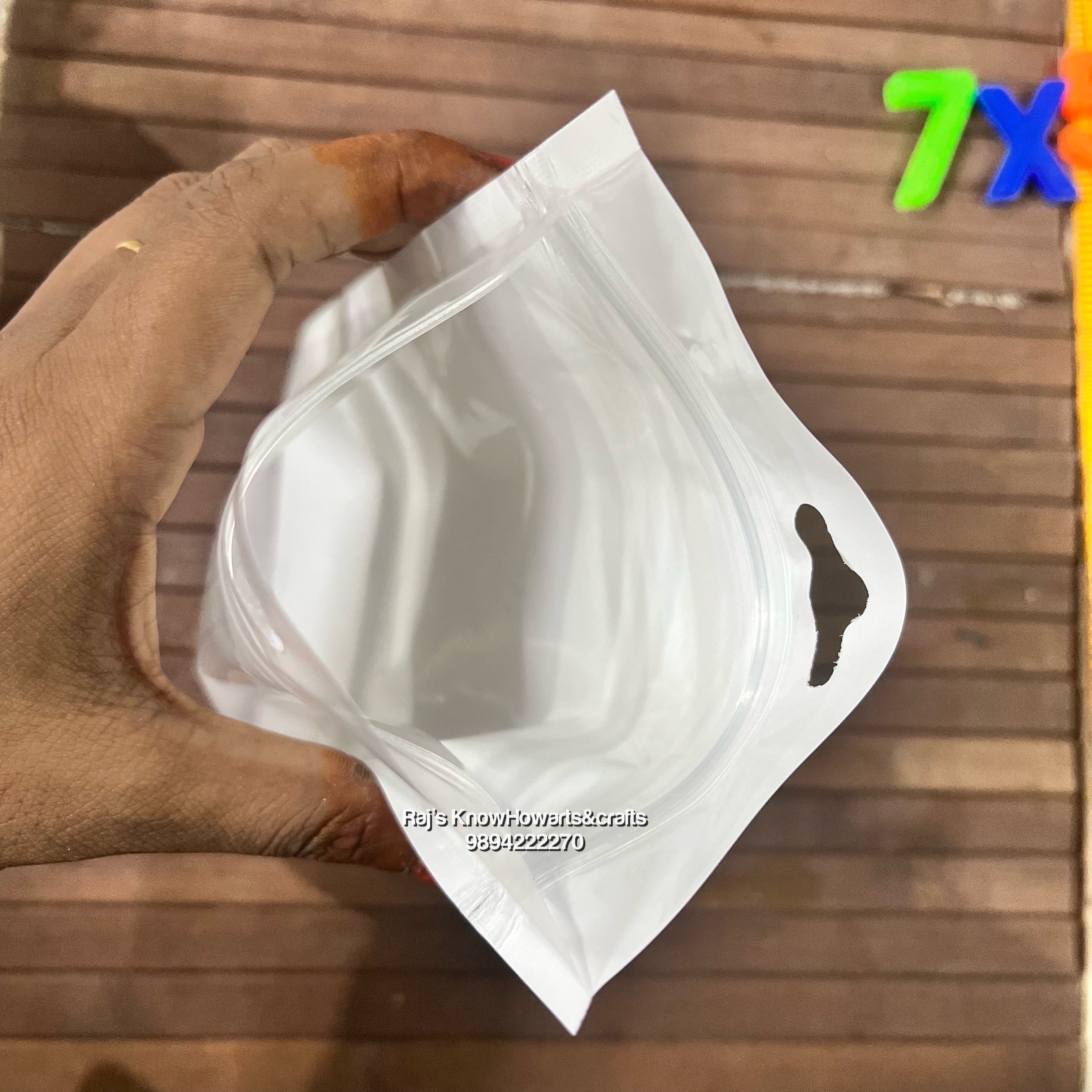 Plastic zip lock bag 7x5 inch - 8pc