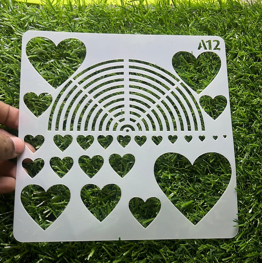 Jewelry shape template A12