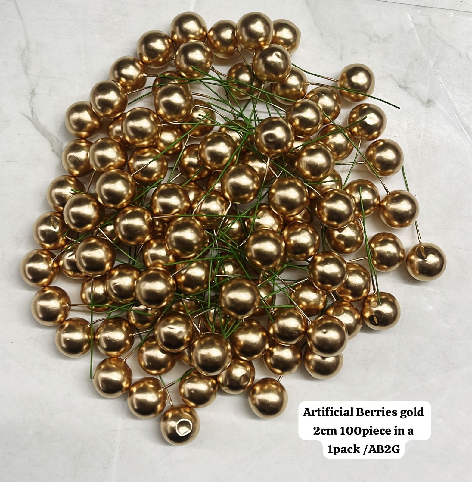 Artificial Berries 2cm 100piece in a 1pack