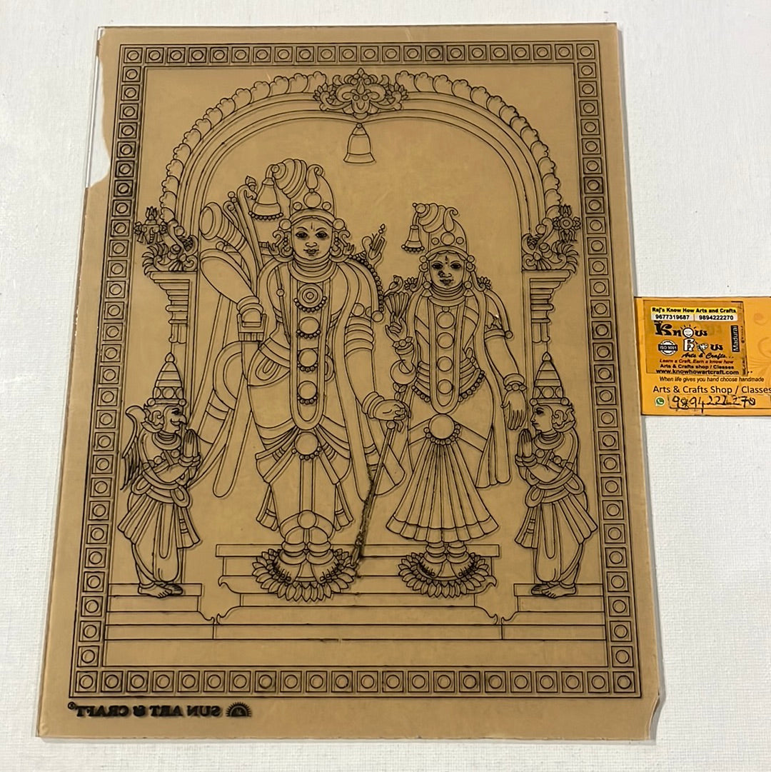 Aandal Rangamannar Tanjore Reverse Fibre Glass Painting