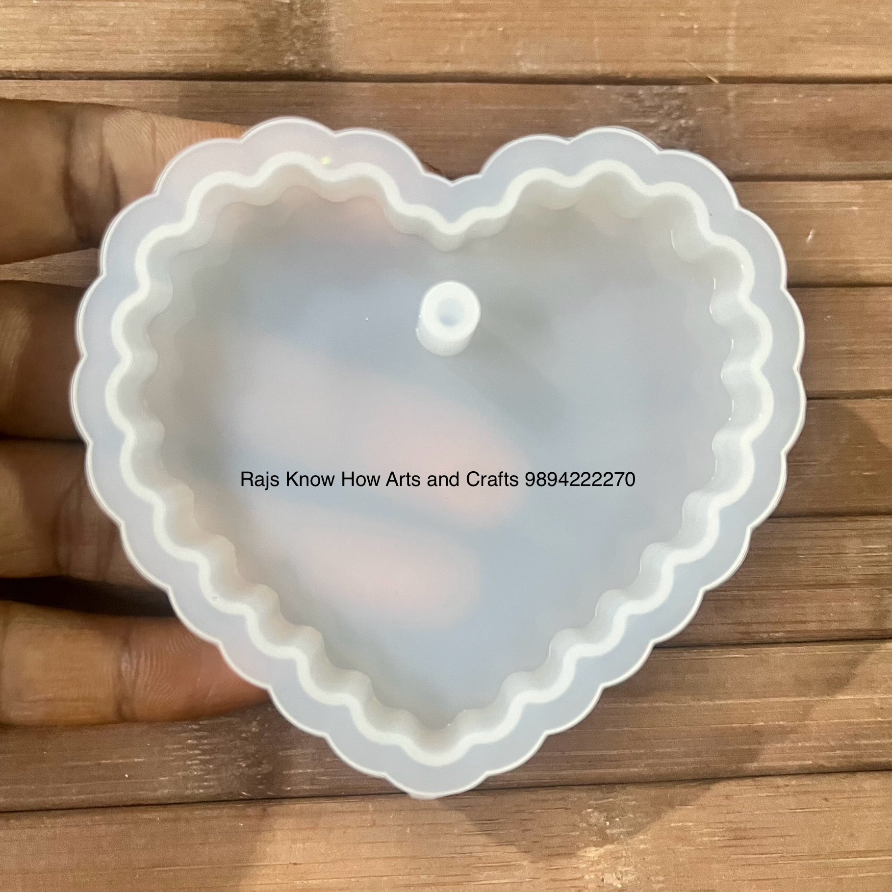 3 inch agate heart Resin mold