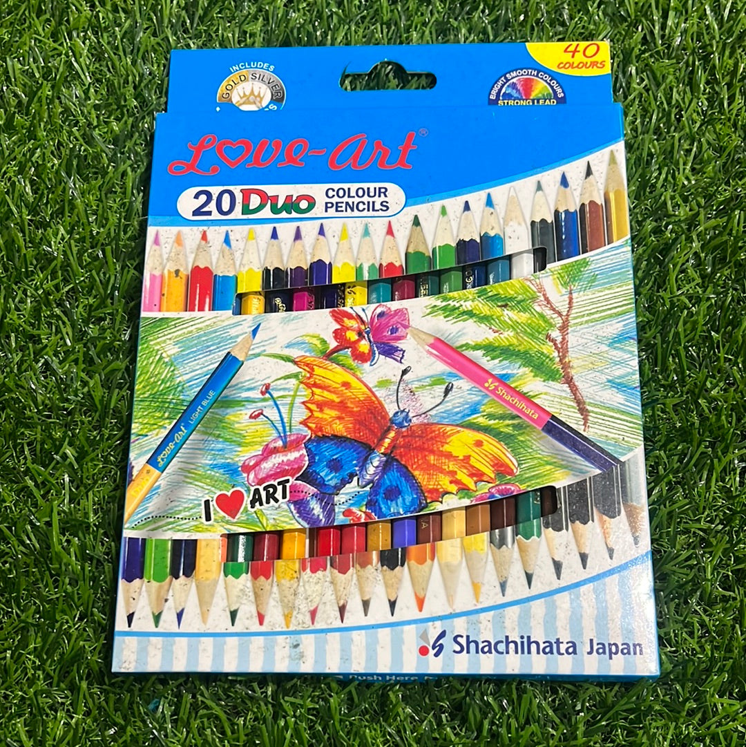 Artline 20 duo color pencil 40 shades