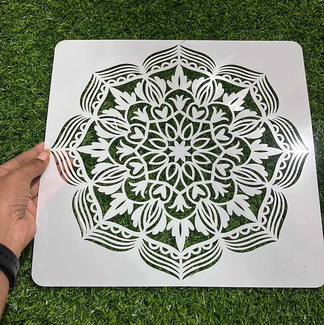 Rangoli stencil design  11