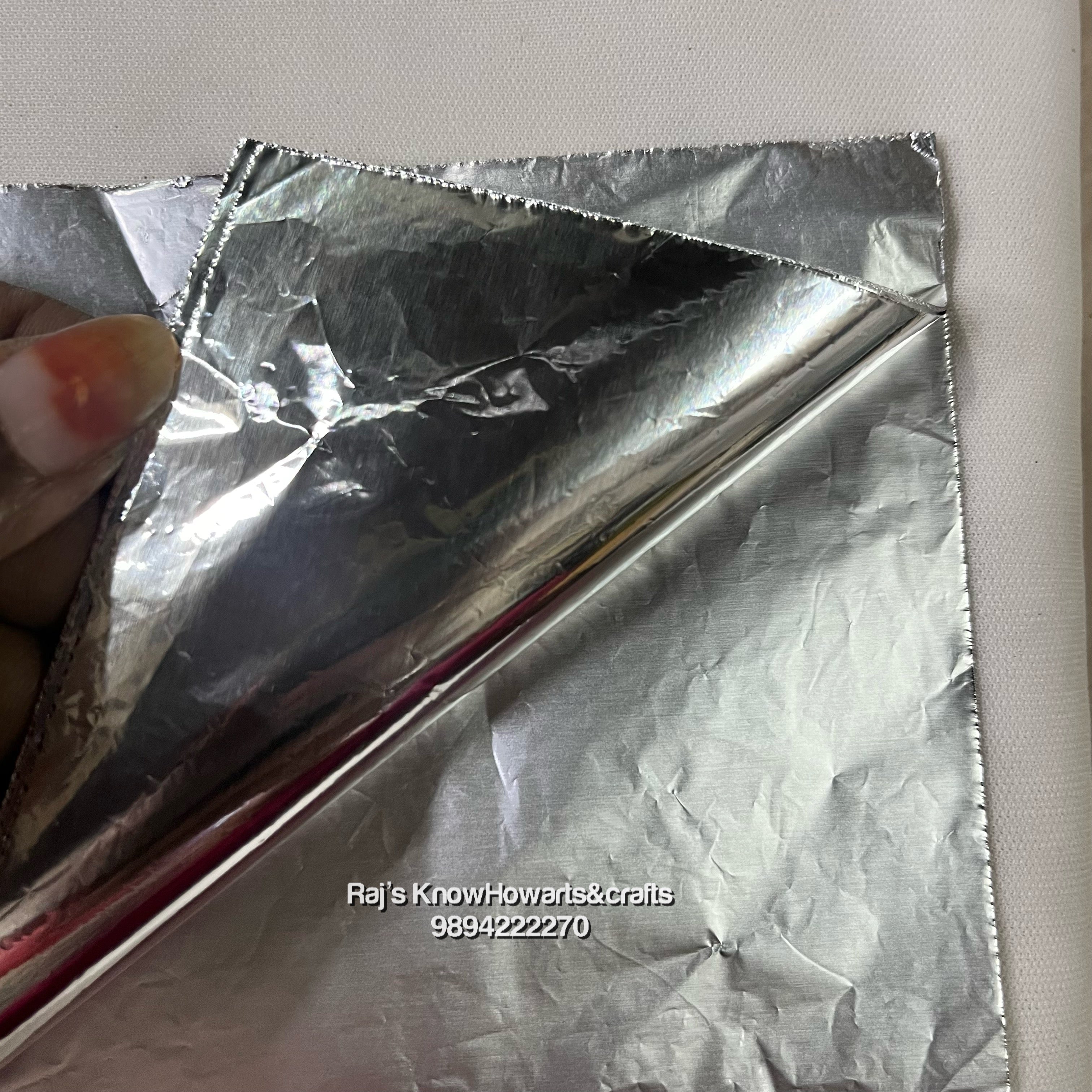 Aluminium foils silver