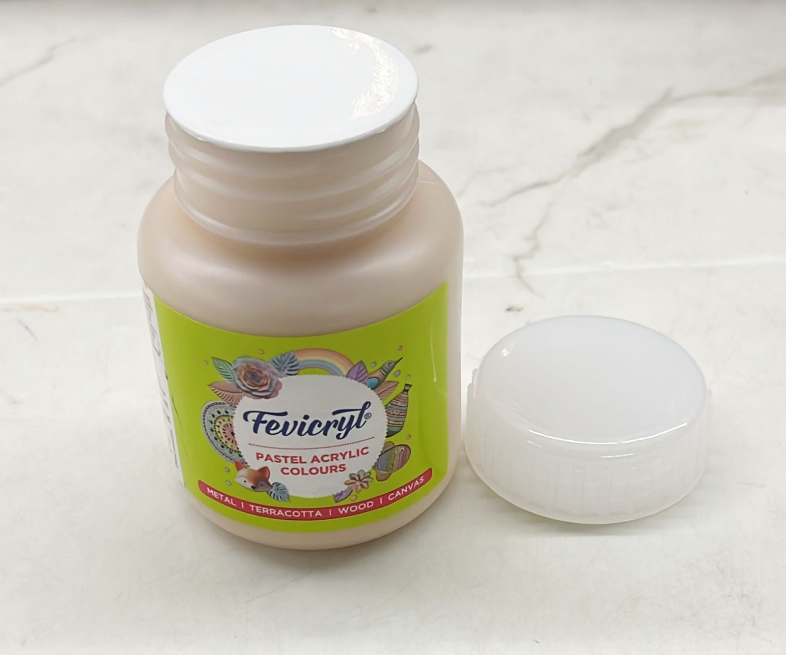 Fevicryl pastel acrylic colours cappuccino brown 100ml -1pack