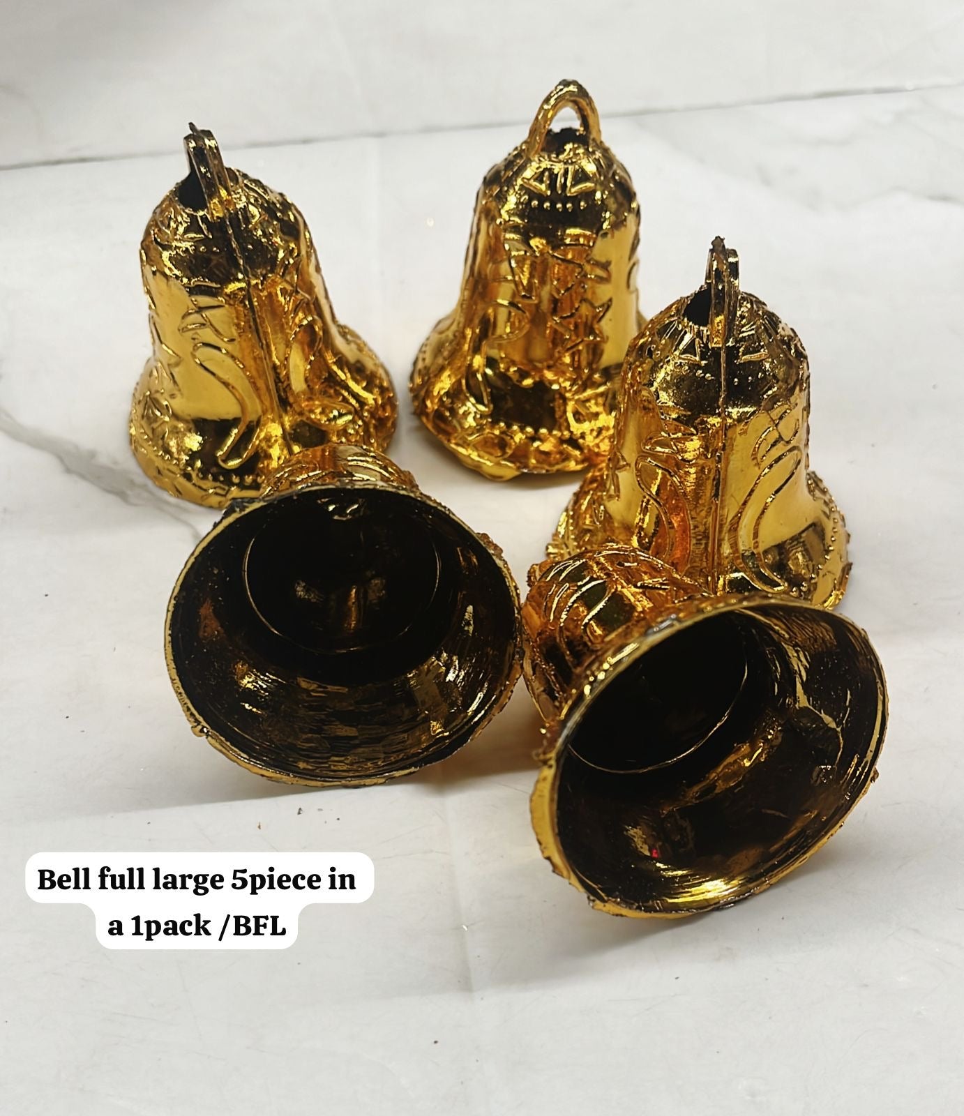 Golden acrylic bell full difference size available