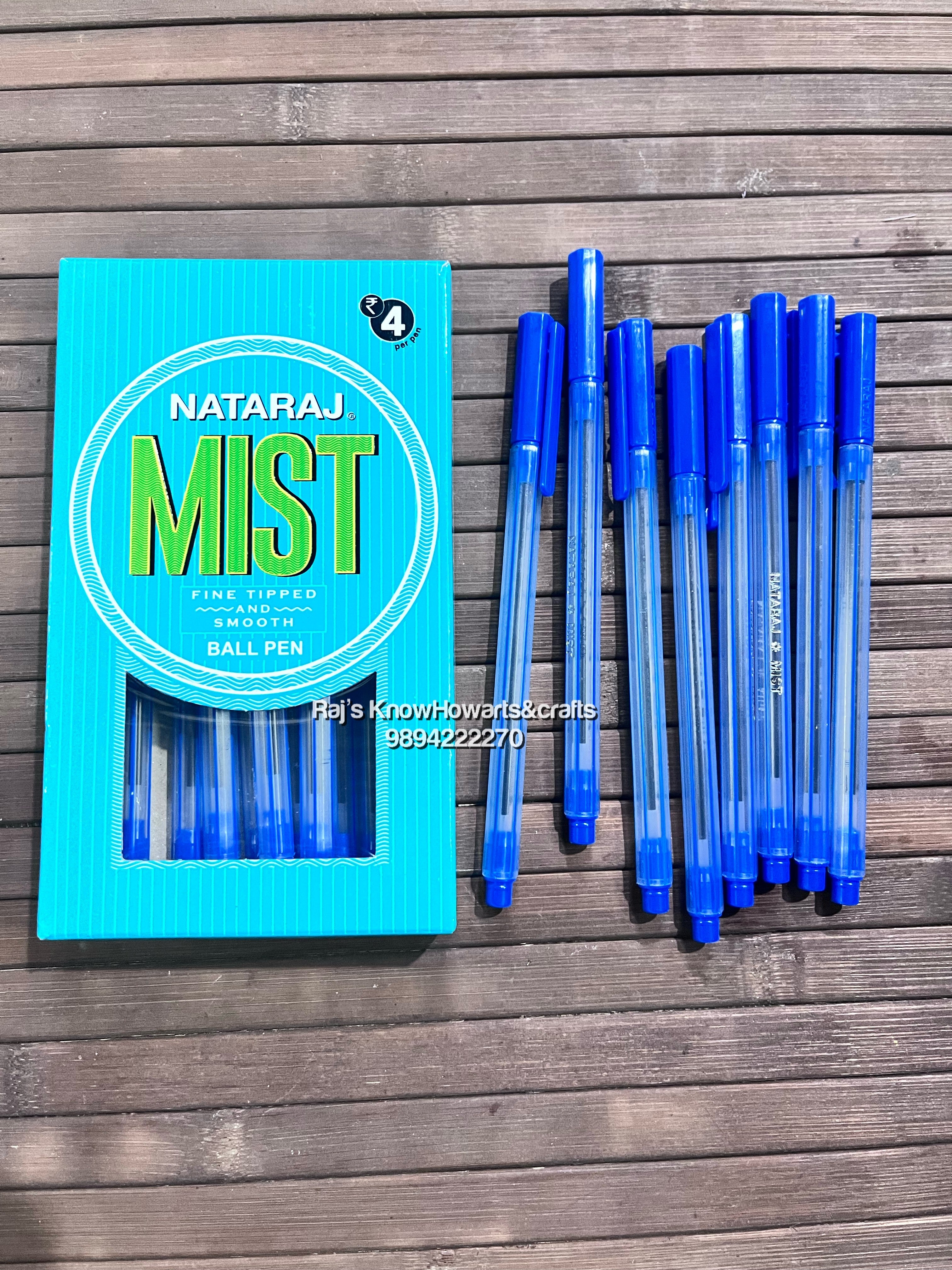 Nataraj Mist Ball pen - 2pc