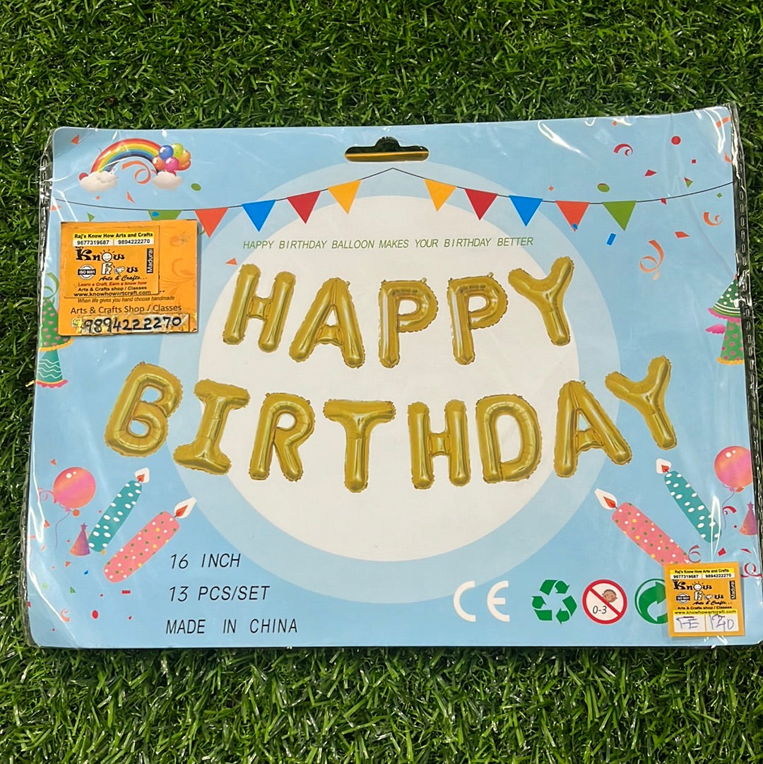 Happy Birthday Balloon makes your birthday better 13pcs /set