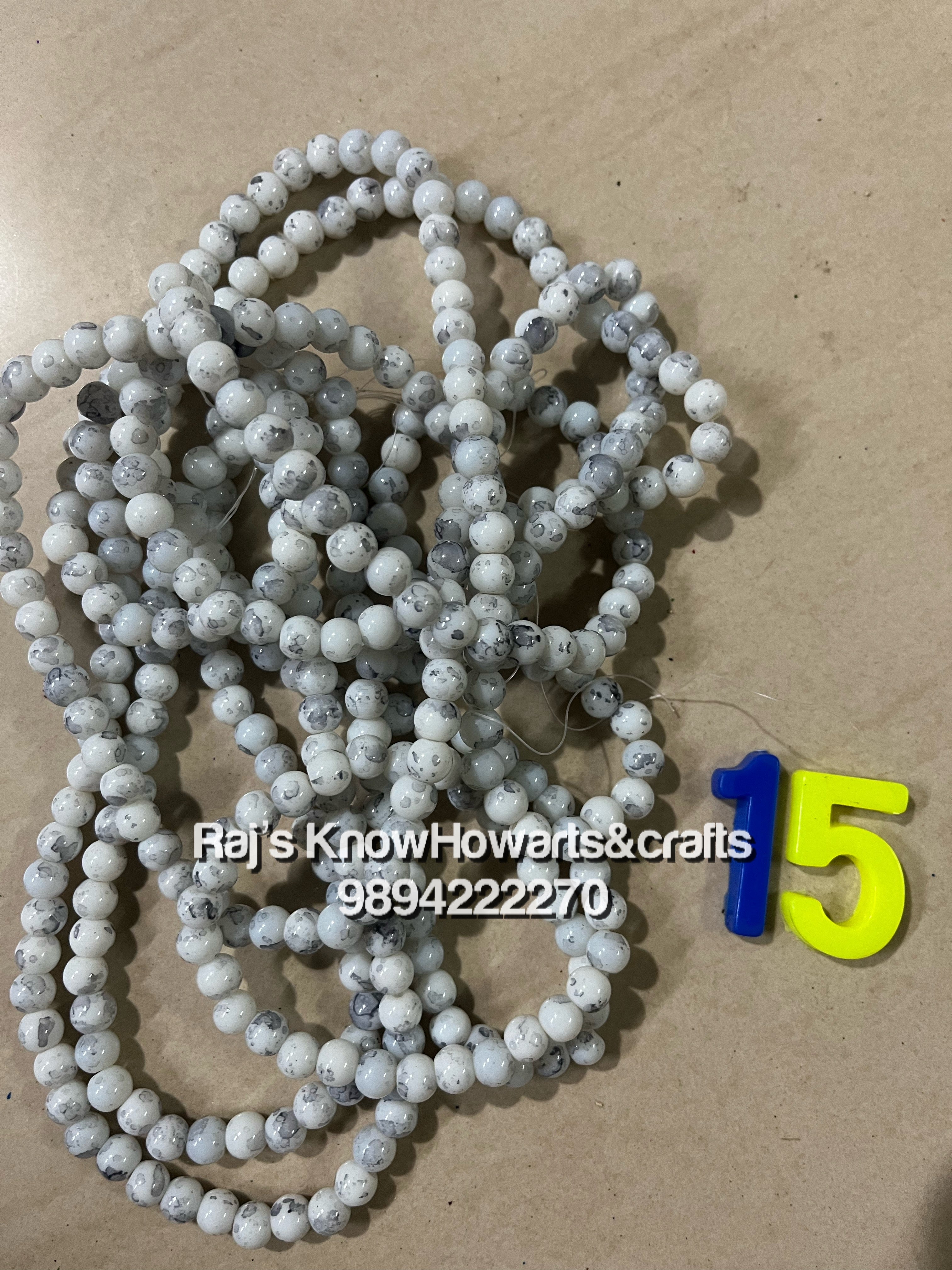 Marble beads - 15