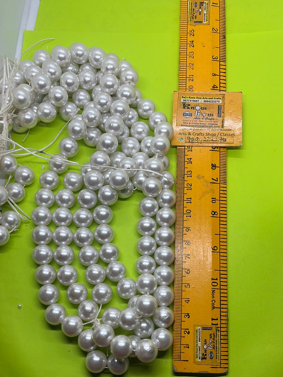 14mm silver beads 1 punch