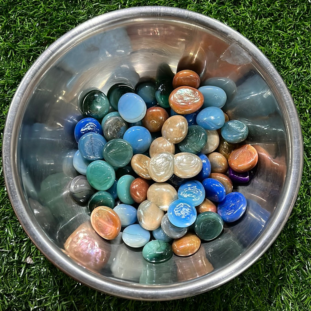 Glass color pebbles 100 g