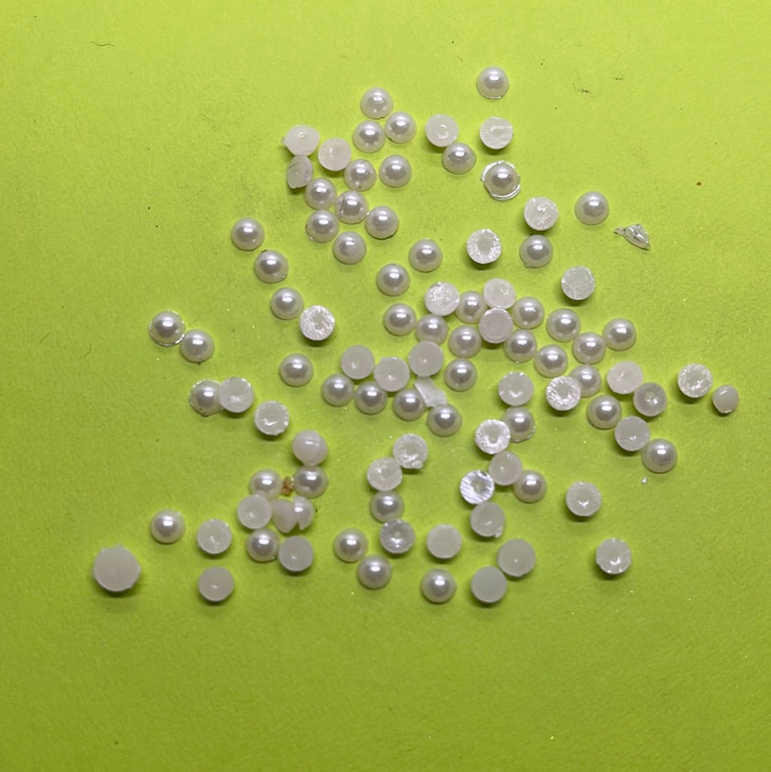 3mm Round Small Plastic Pearl 25g