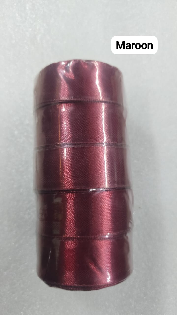 Satin ribbon-maroon 1 inch